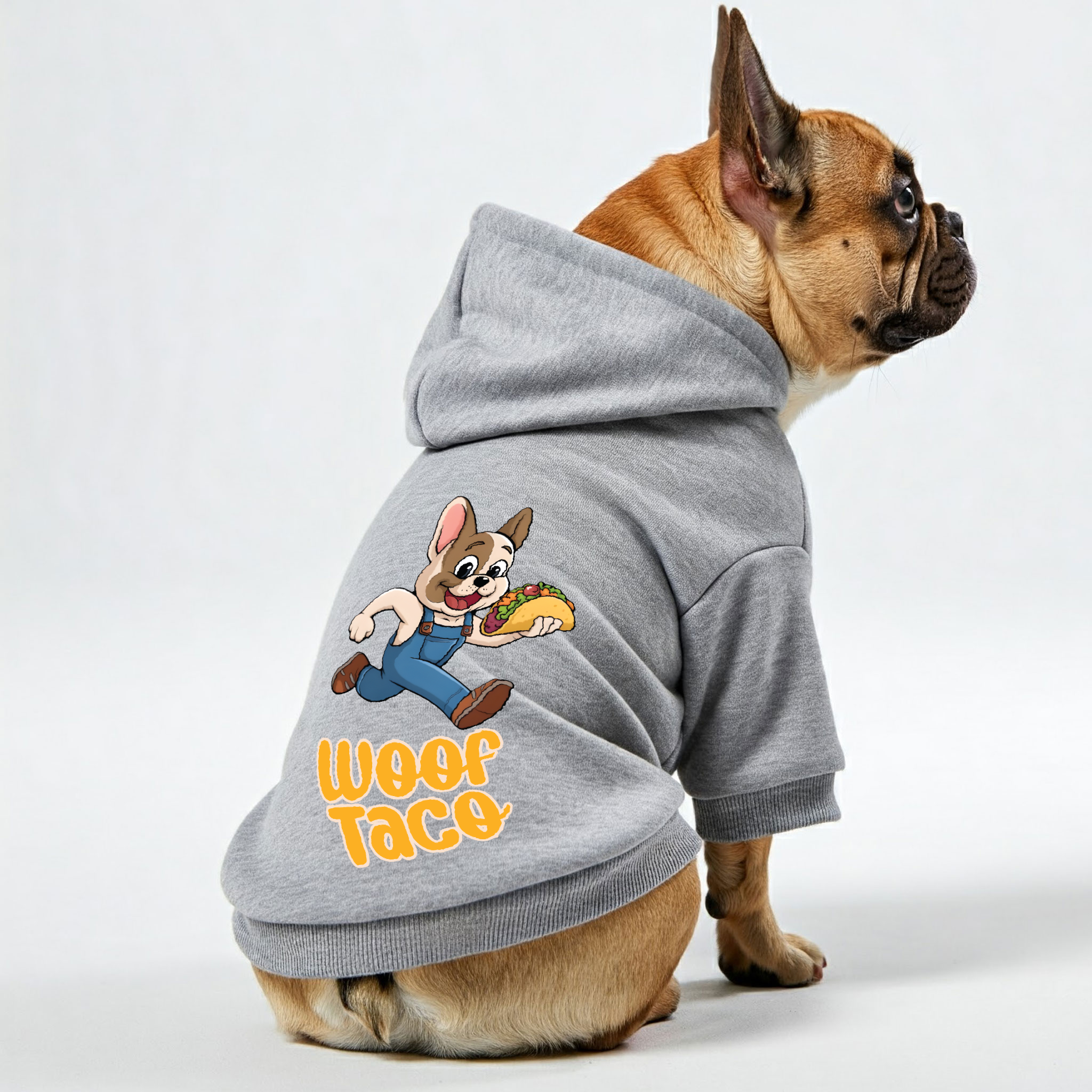 Woof French Bulldog Pet Sweatshirt for Training Sessions-fadou