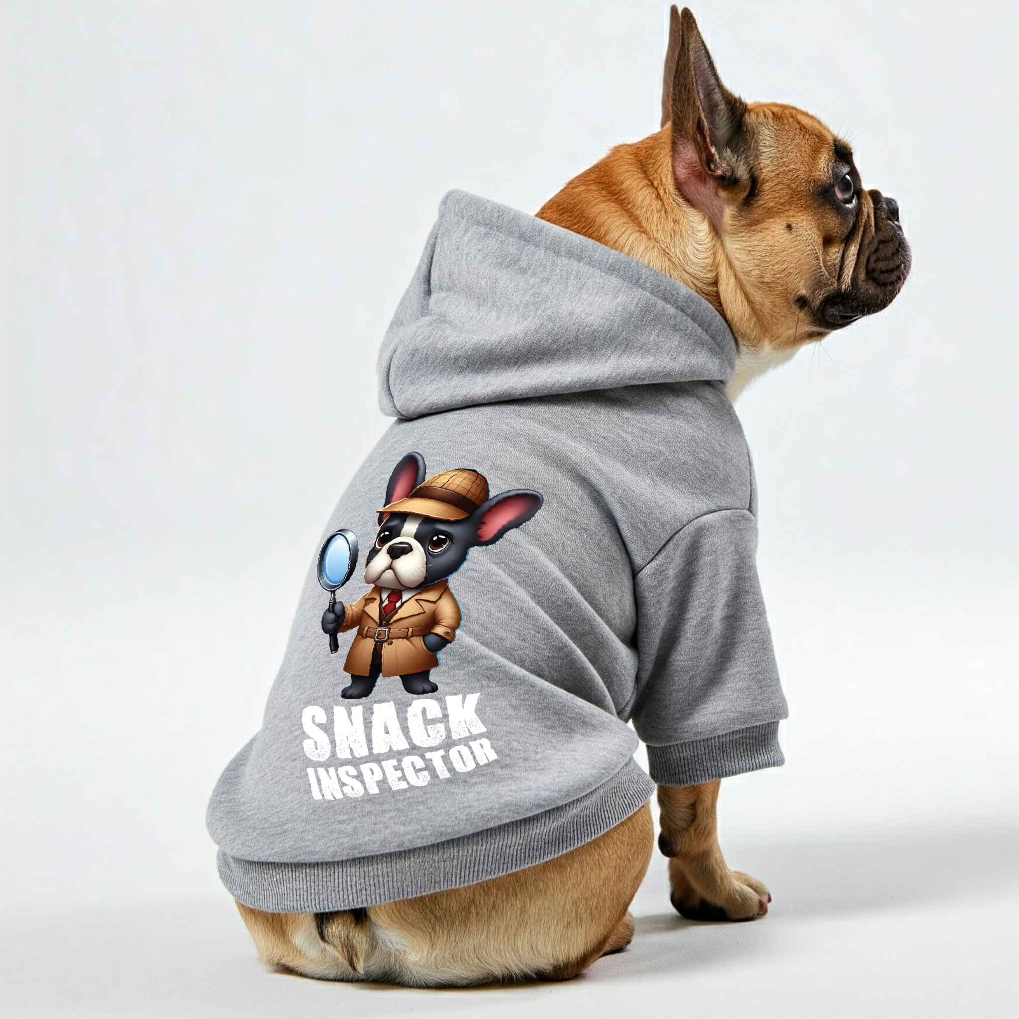 Snack French Bulldog Cozy Hoodie for Outdoor Adventures-fadou