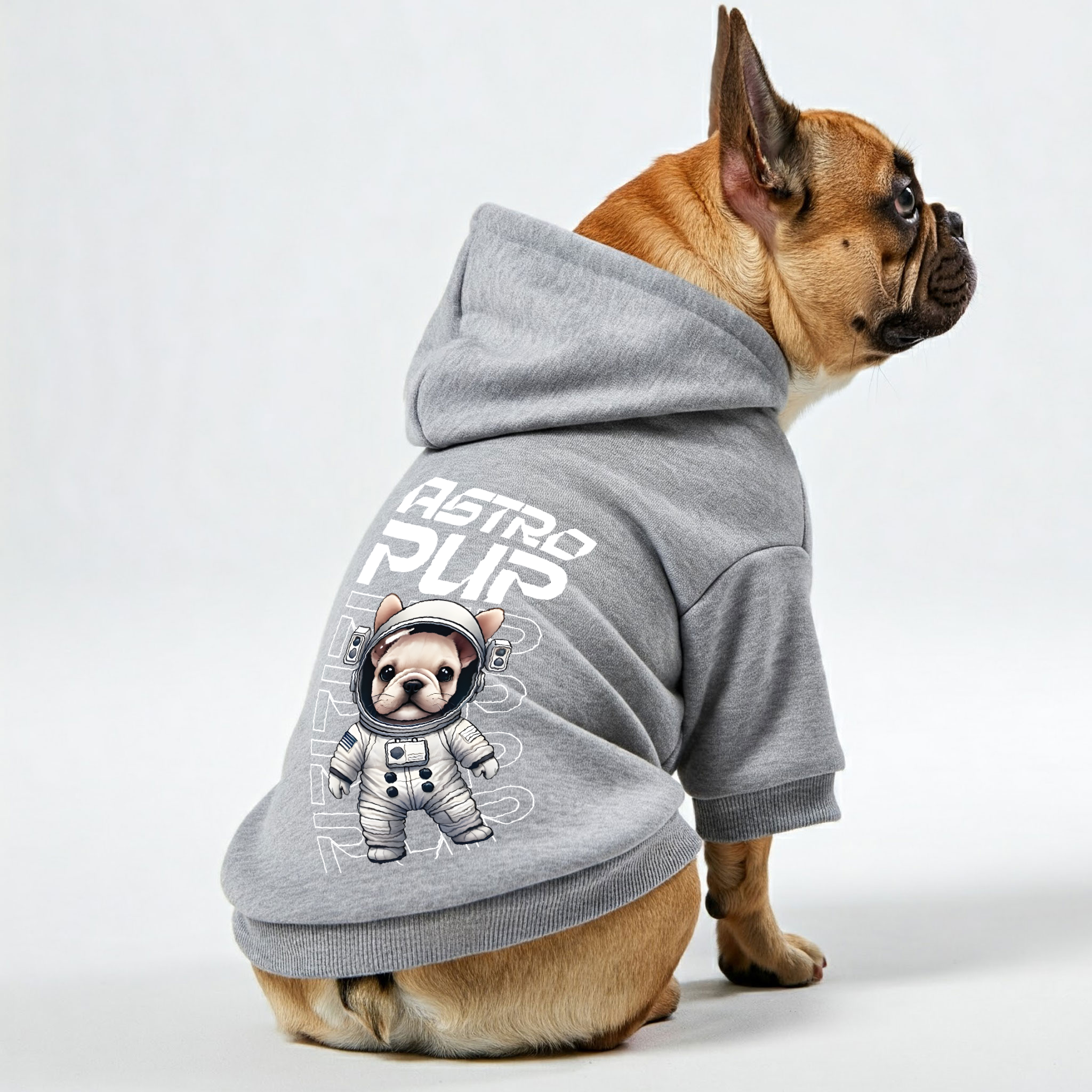 French Bulldog Cozy Fleece Hoodie for Brachycephalic Dogs-fadou
