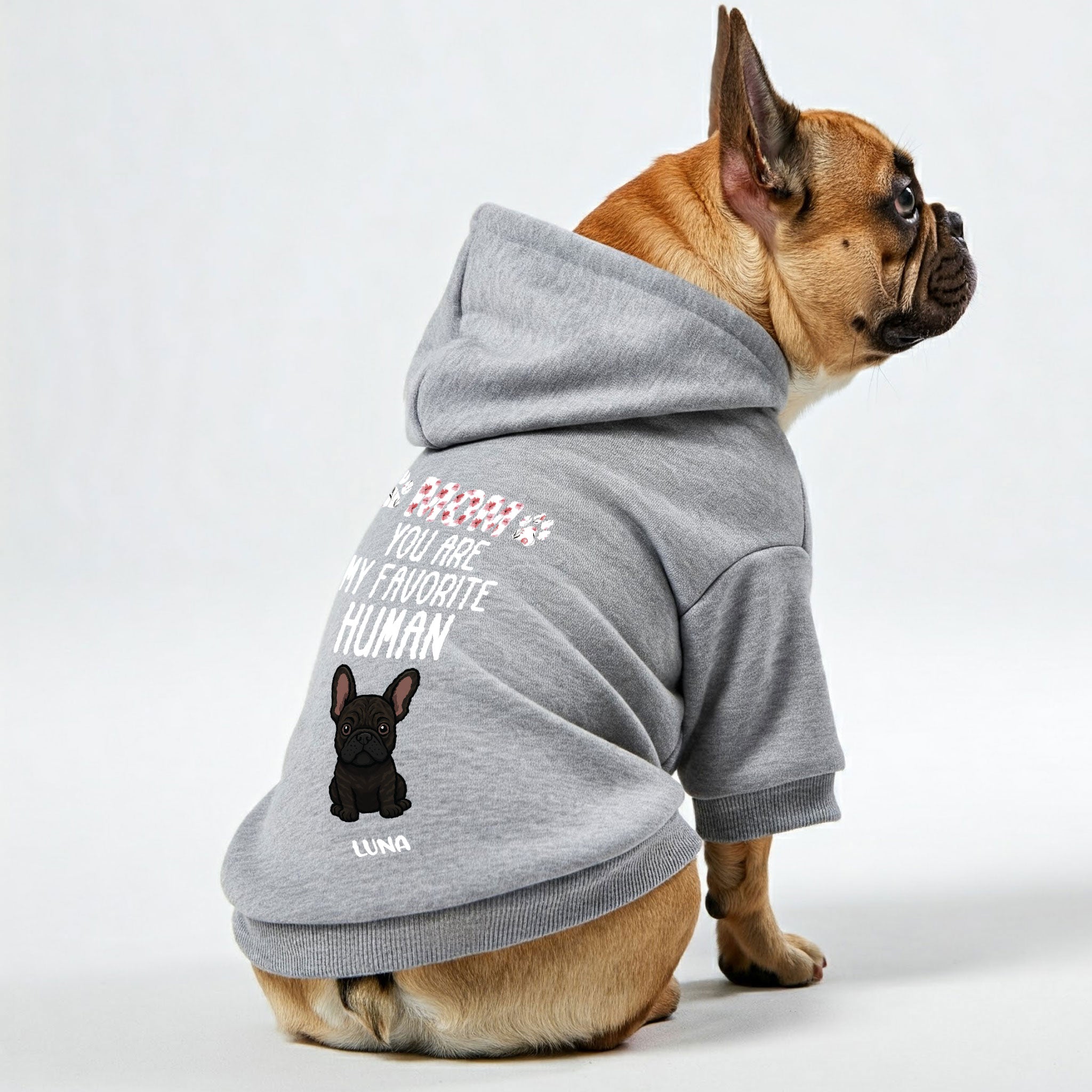 French Bulldog Custom Cozy Hoodie for Brachycephalic Dogs-fadou