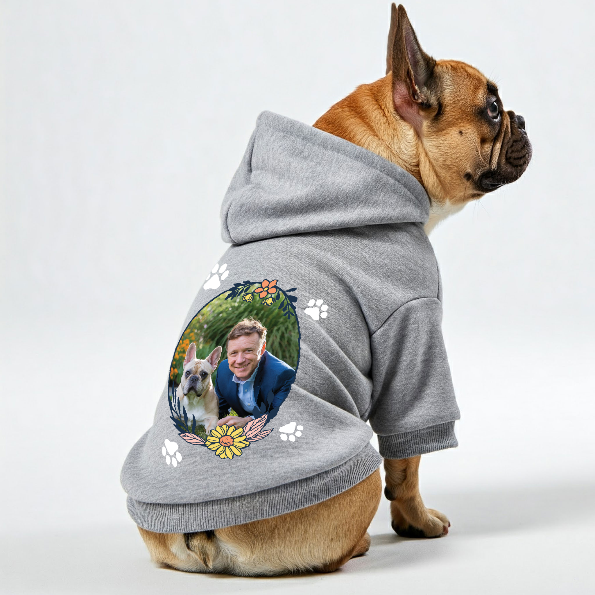 Personalized French Bulldog Hoodies with Funny for Short-Nosed Dogs-fadou