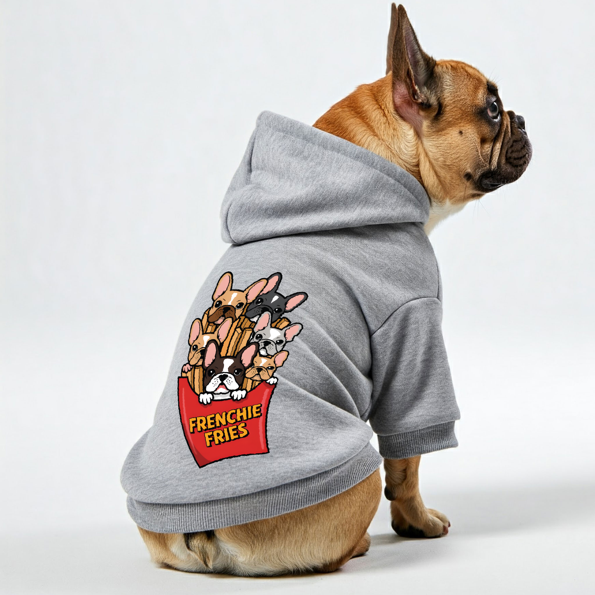 French Bulldog Personalized Cozy Hoodie for Small Breeds-fadou