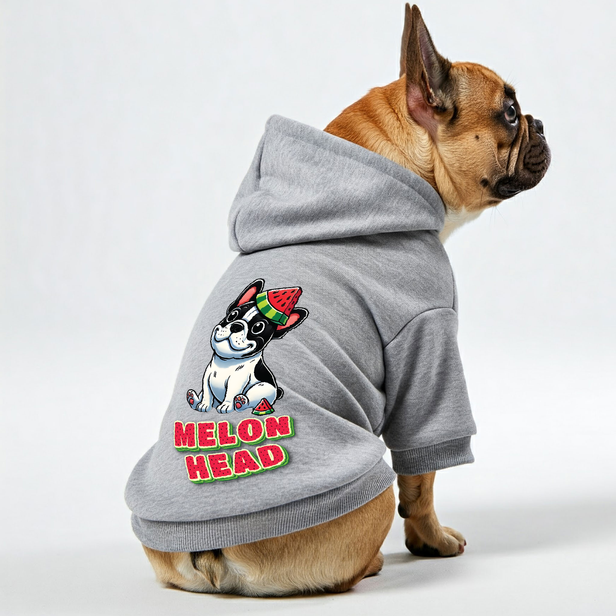 French Bulldog Personalized Fleece Hoodie for Short-Nosed Dogs-fadou