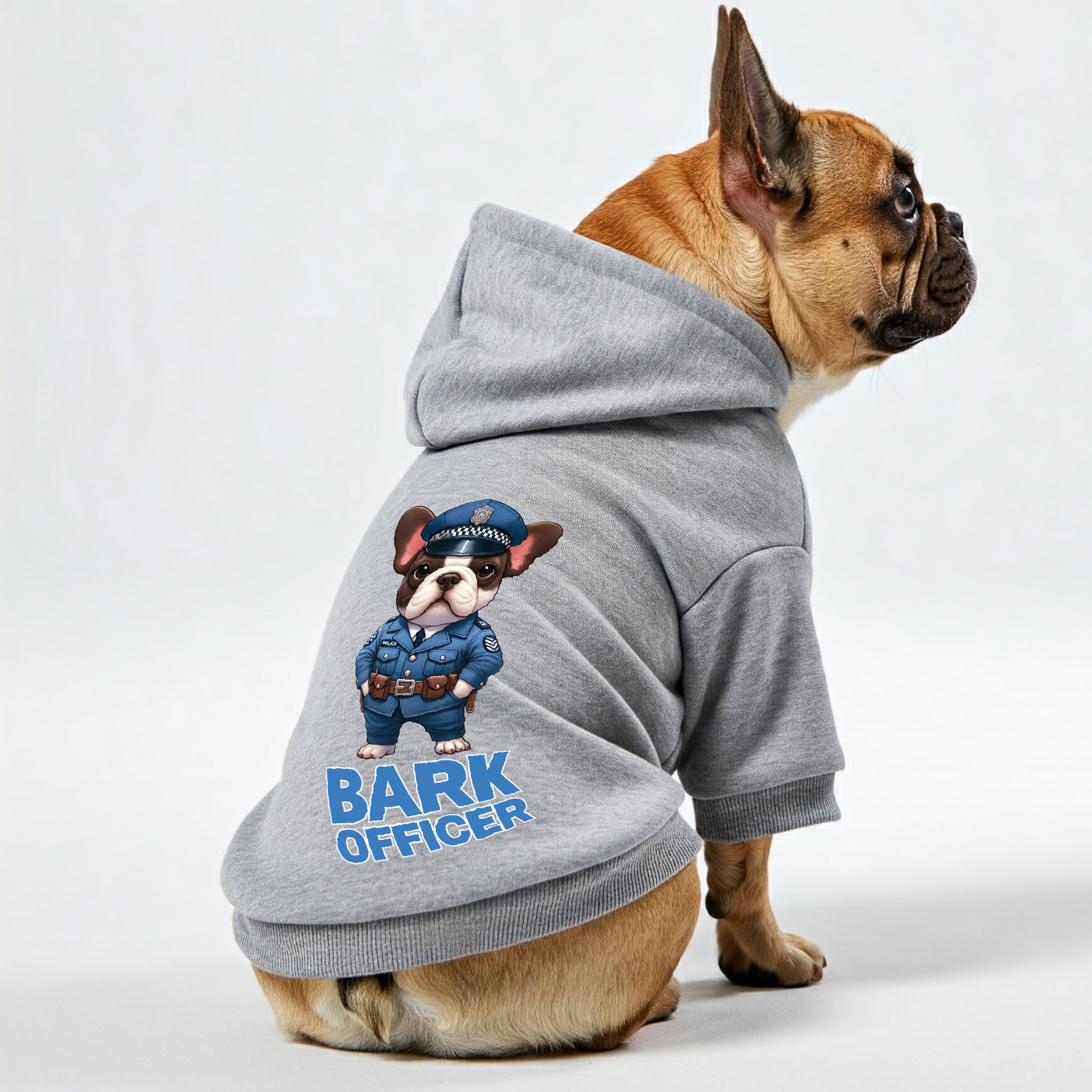 Frenchie Personalized Pet Sweatshirt for Flat-Face Breeds-fadou