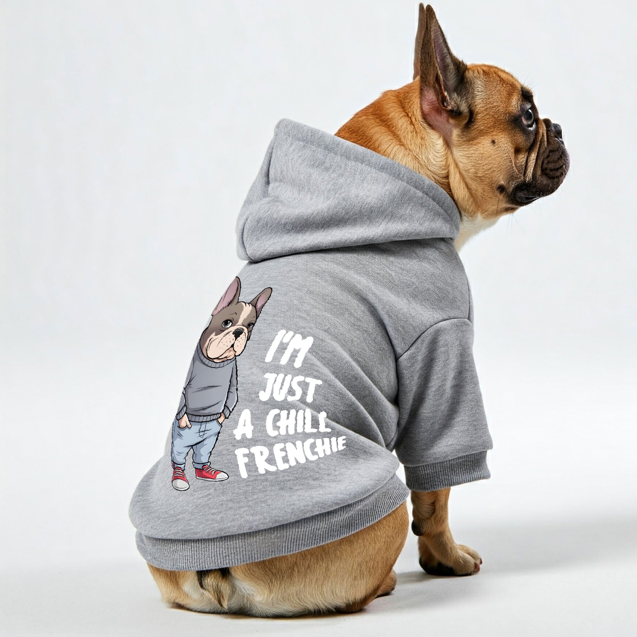 Frenchie Stylish Pet Sweatshirt for Brachycephalic Dogs-fadou