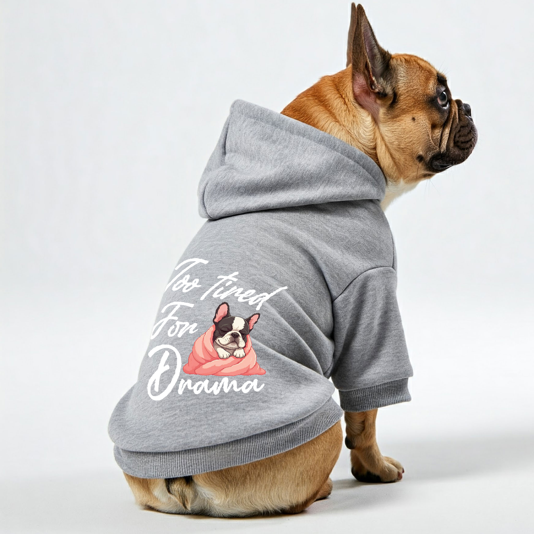 Too French Bulldog Pet Sweatshirt for Outdoor Adventures-fadou