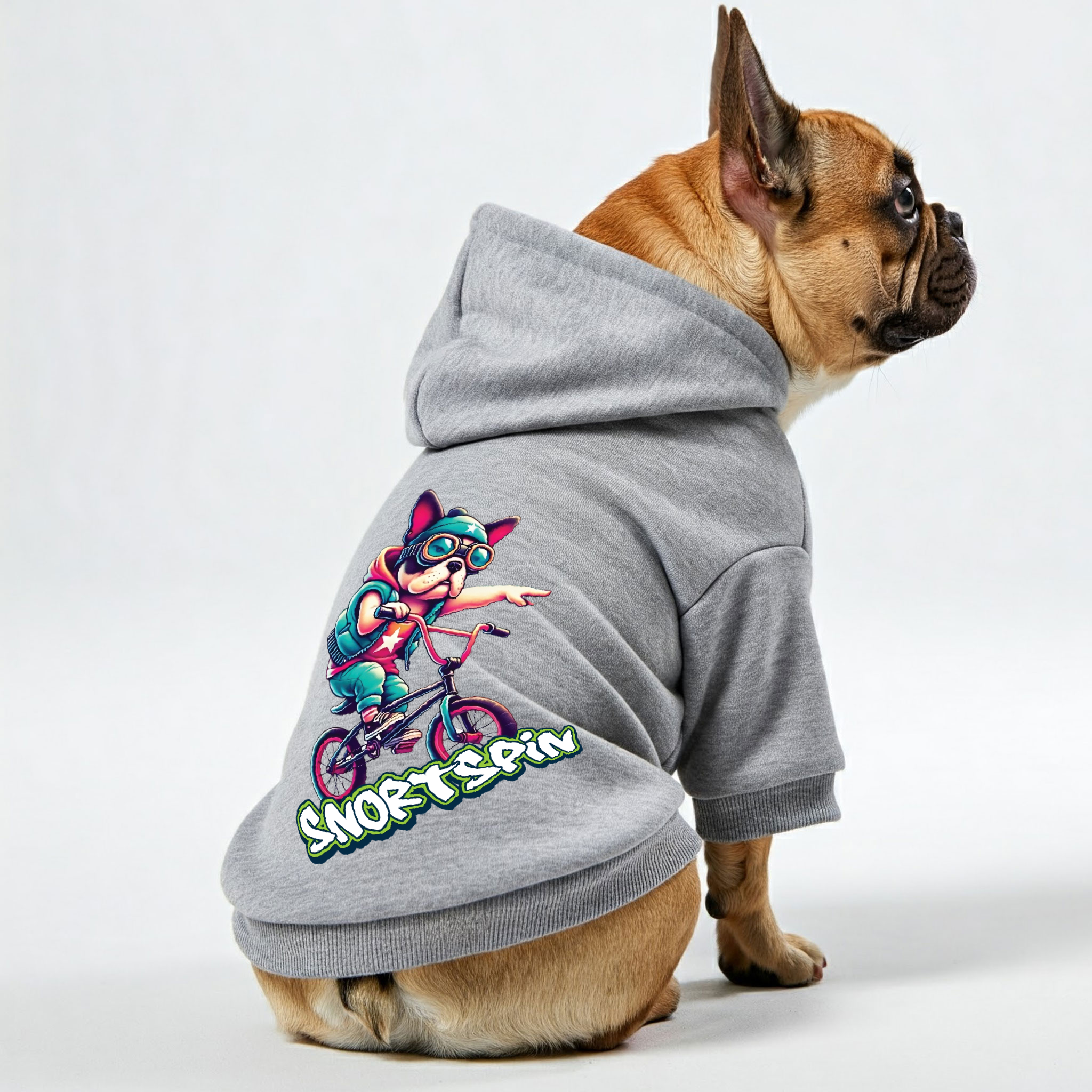 Snortspin French Bulldog Cozy Hoodie for Training Sessions-fadou