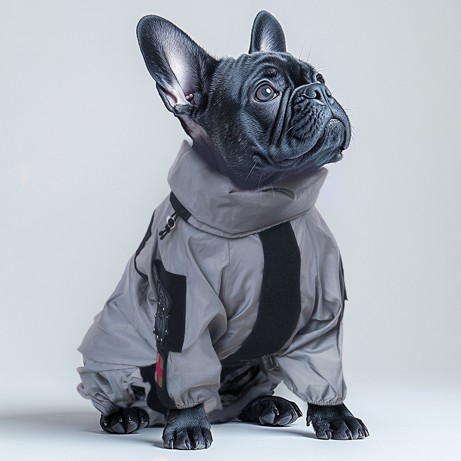 French Bulldog Reflective Dog Mom Hoodie for Frenchie Fans-fadou