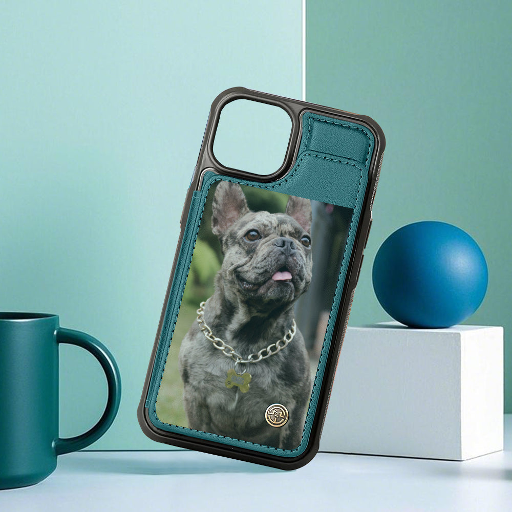 Frenchie Personalized Bifold Wallet for Dog Moms & Dads-fadou
