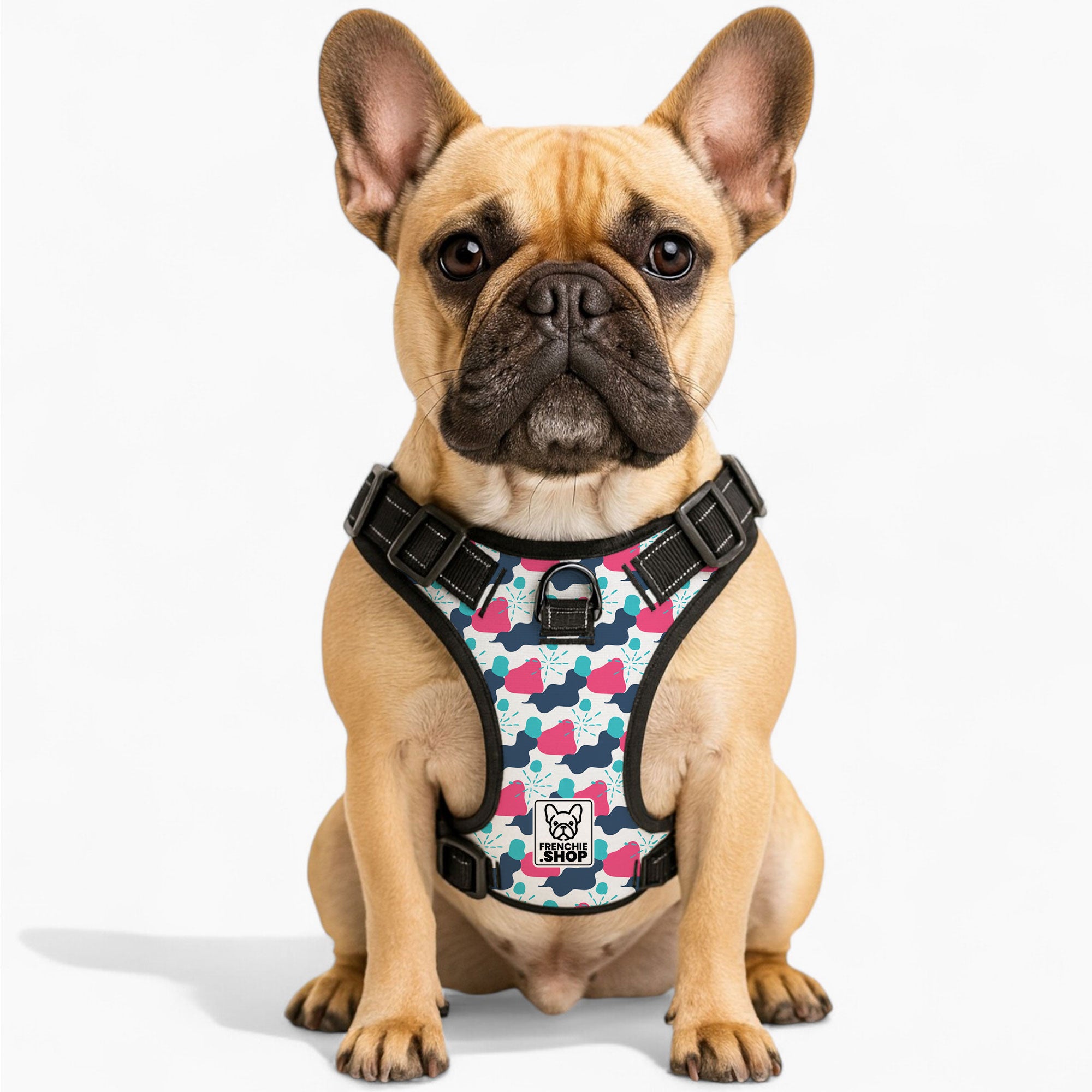 French Bulldog No-Pull Walking Harness for Flat-Face Breeds-fadou
