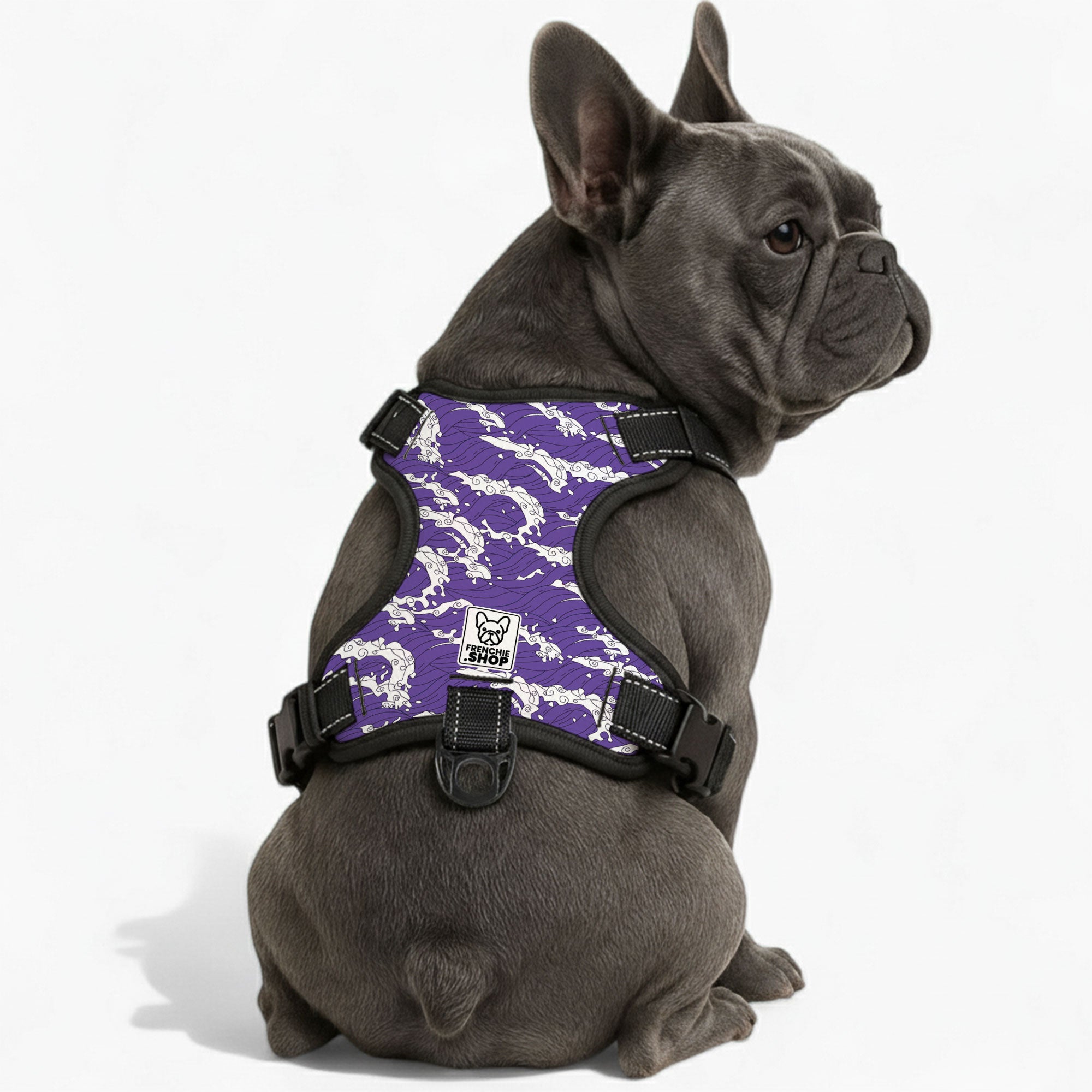 French Bulldog No-Pull Chest Harness for Brachycephalic Dogs-fadou
