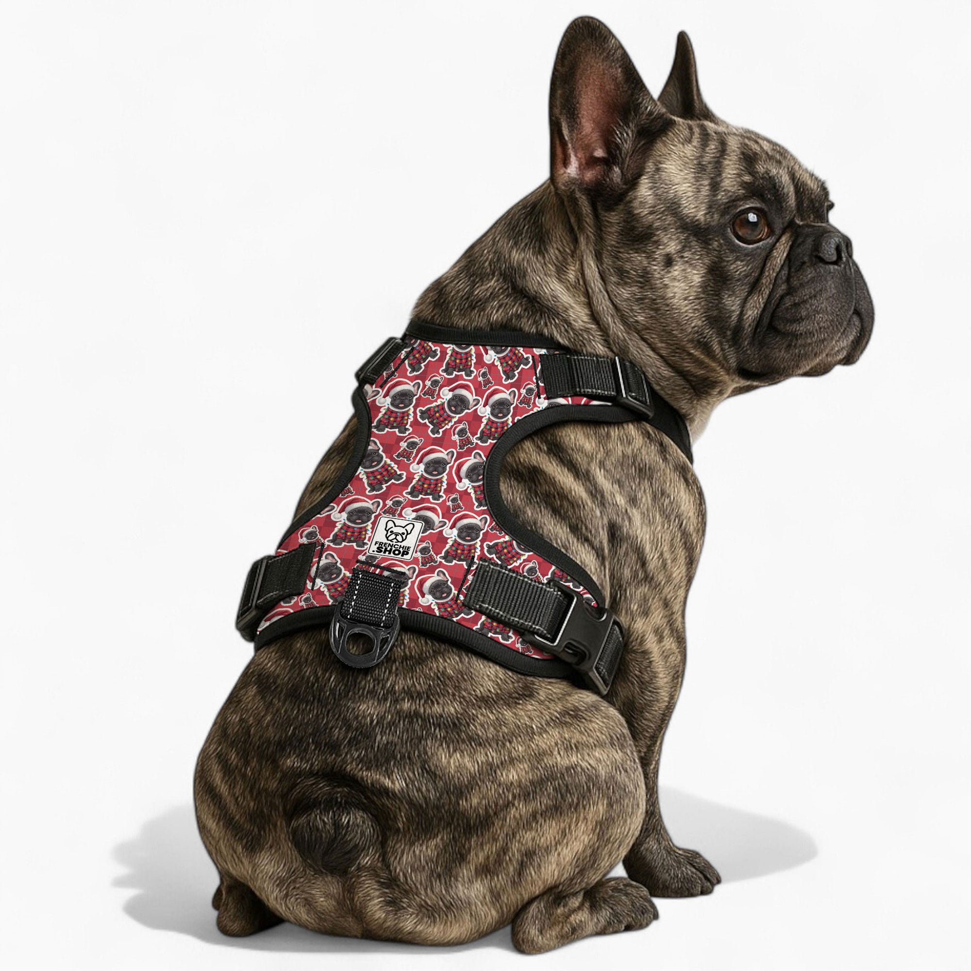 French Bulldog No-Pull Walking Harness for Short-Nosed Dogs-fadou