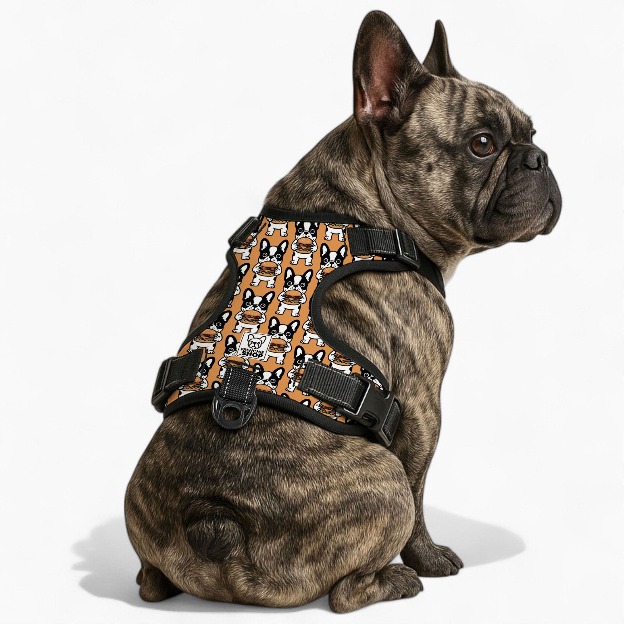 French Bulldog No-Pull Chest Harness for Outdoor Adventures-fadou