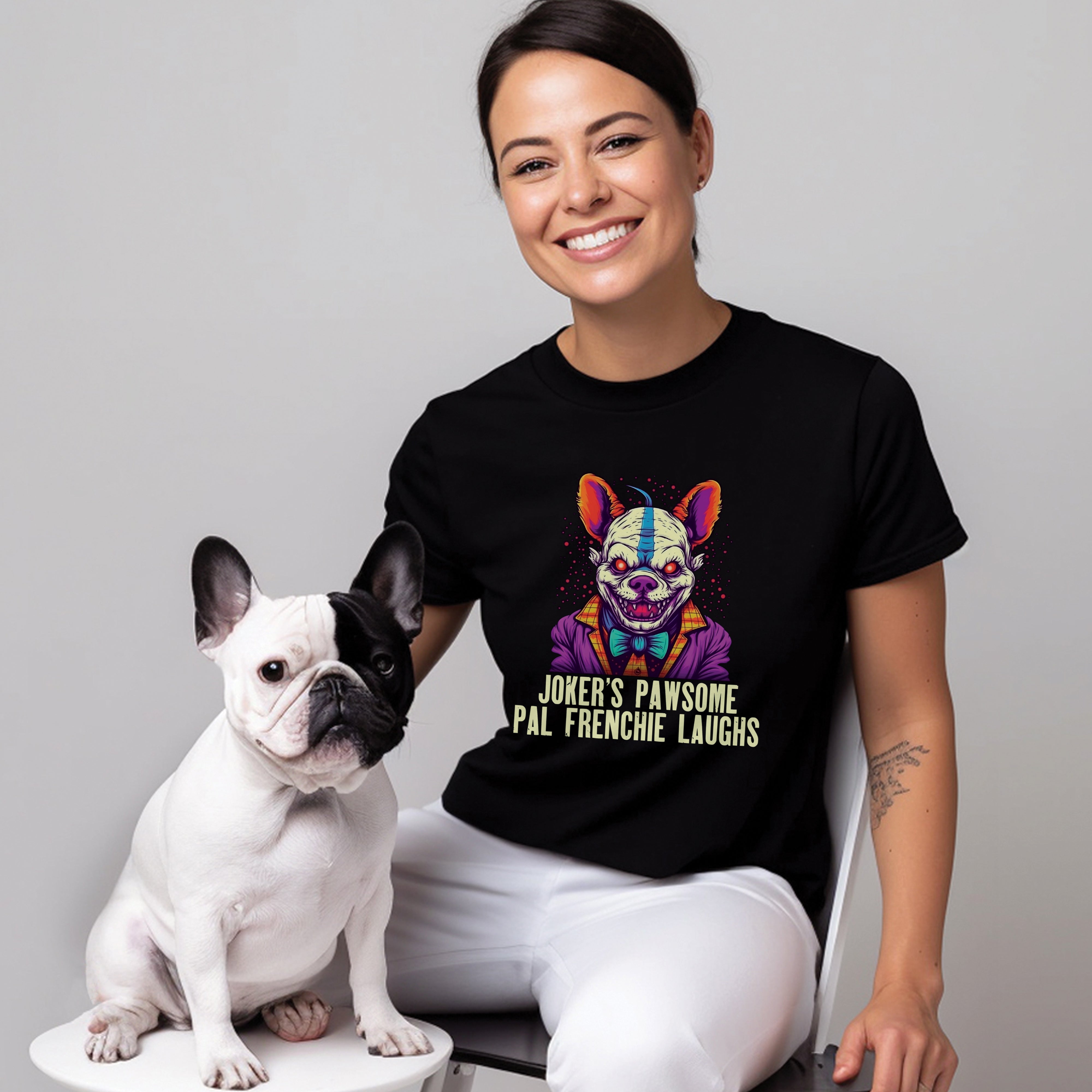 French Bulldog Halloween Dog Lover Tee for Bulldog Owners-fadou