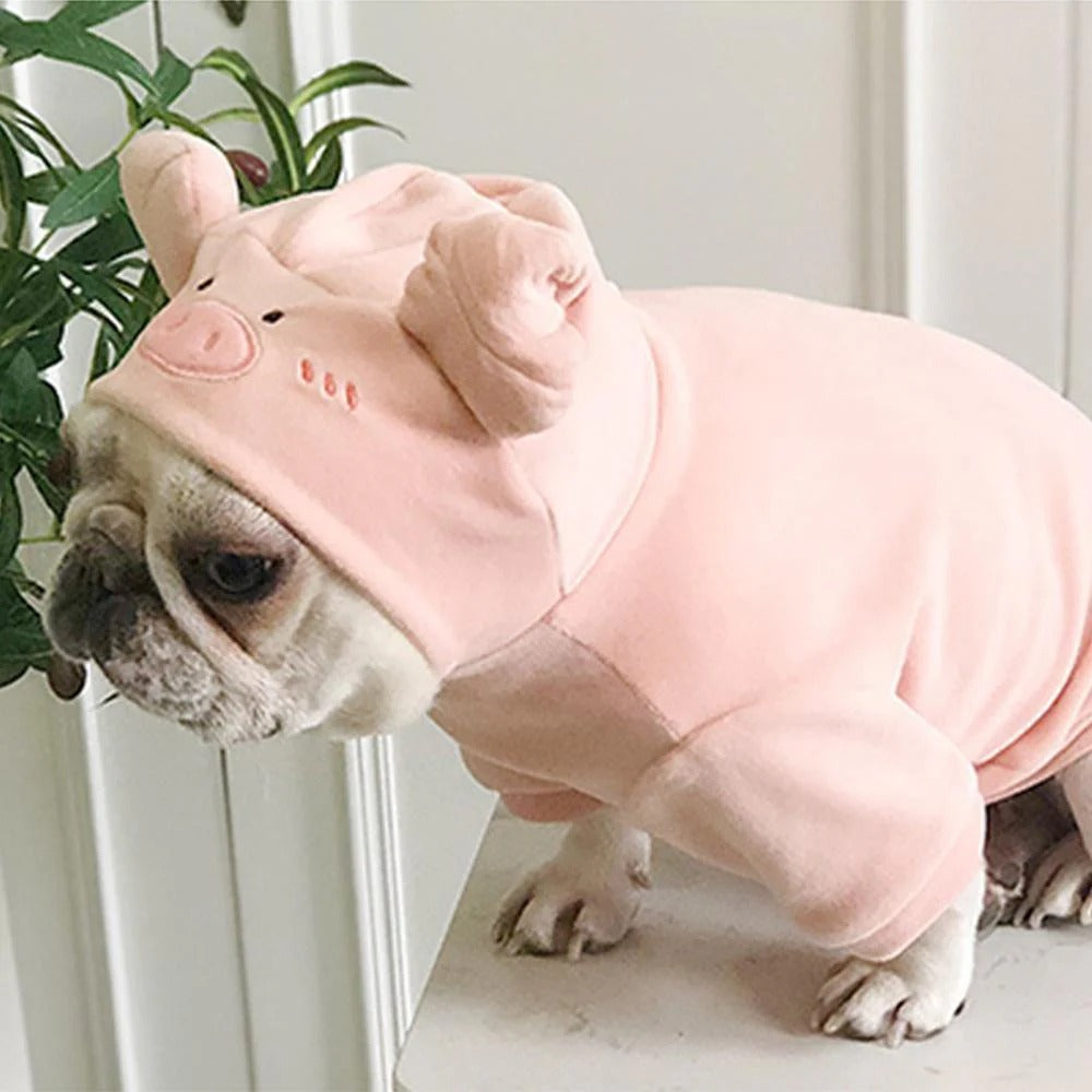 French Bulldog Soft Fleece Hoodie for Outdoor Adventures-fadou