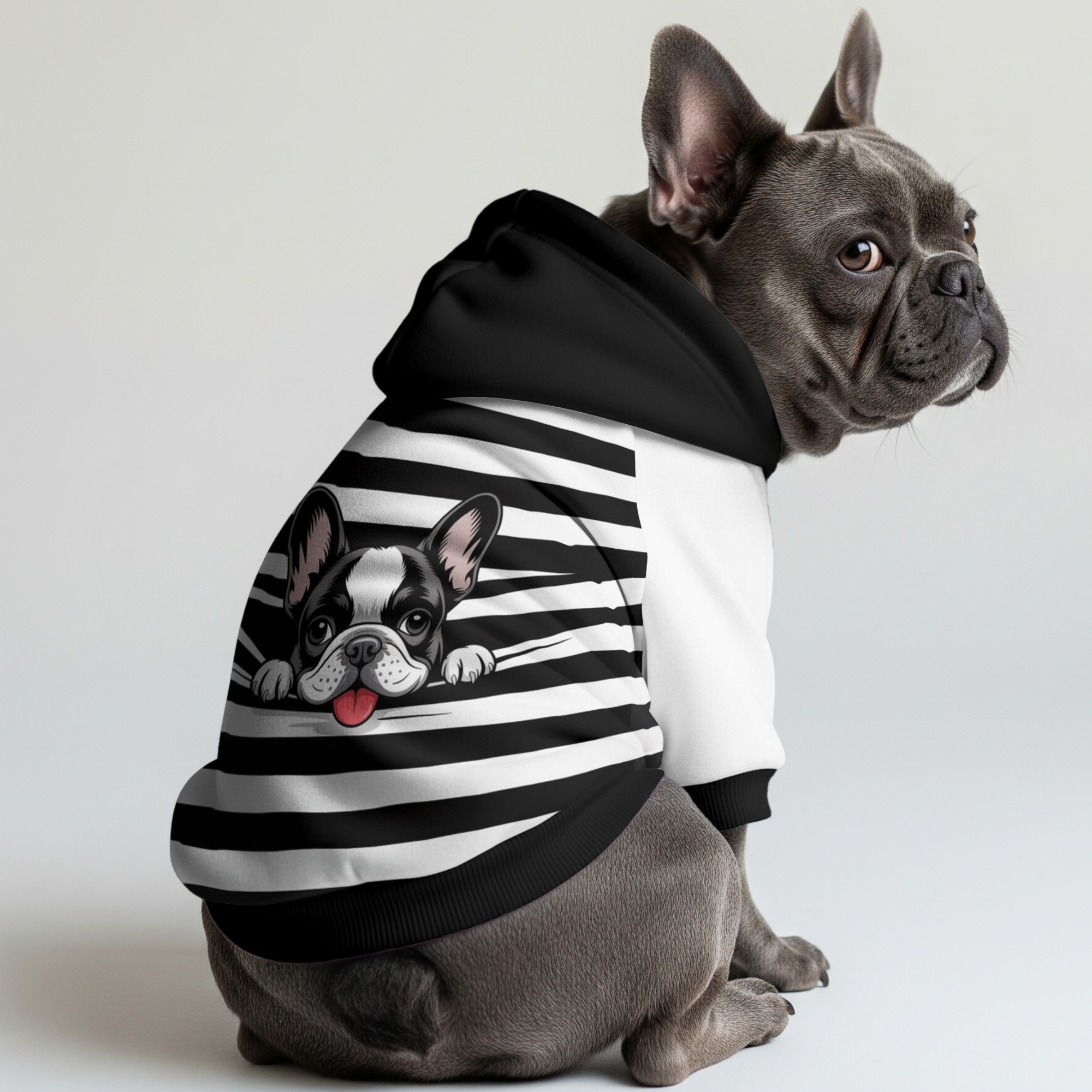 Ranger French Bulldog Pet Sweatshirt for Flat-Face Breeds-fadou