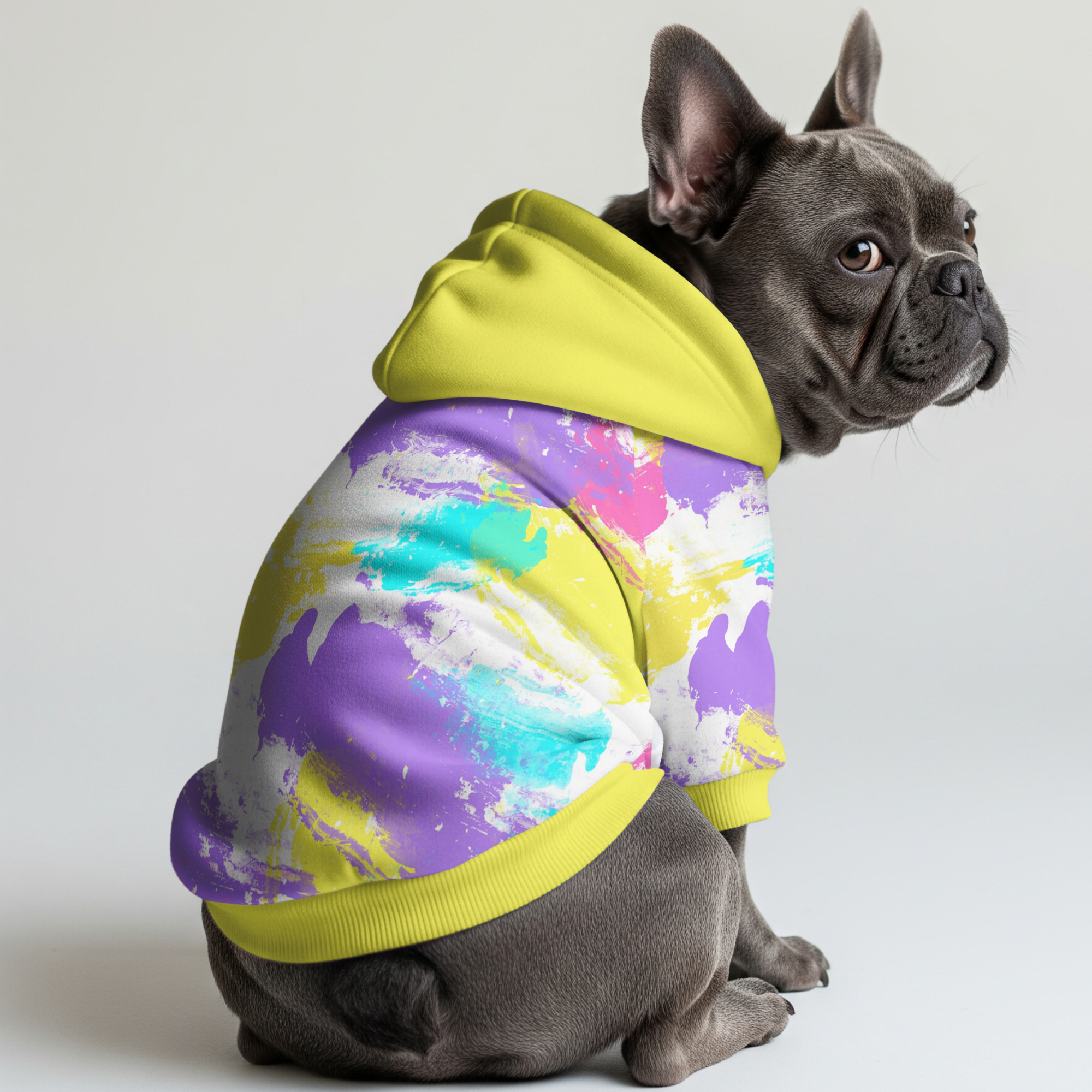 Tito French Bulldog Fleece Hoodie for Brachycephalic Dogs-fadou