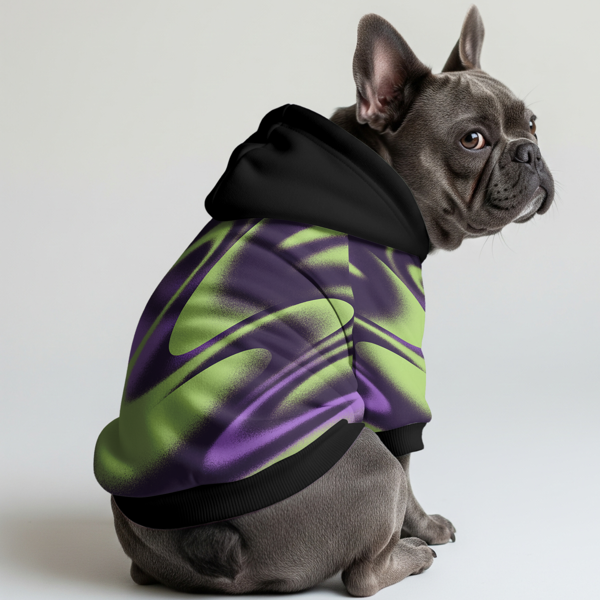 Bowen French Bulldog Fleece Hoodie for Short-Nosed Dogs-fadou