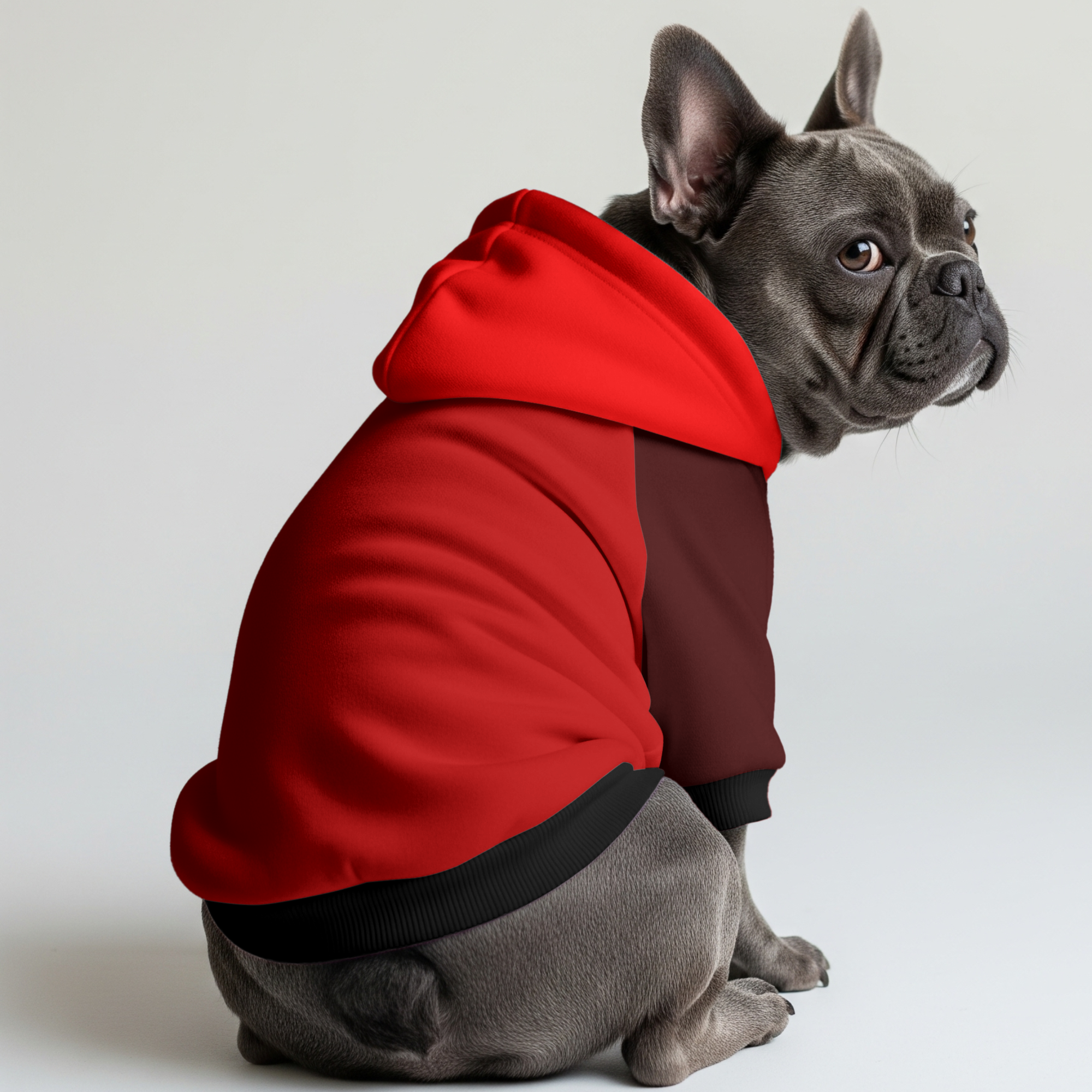 Kobe French Bulldog Fleece Hoodie for Brachycephalic Dogs-fadou