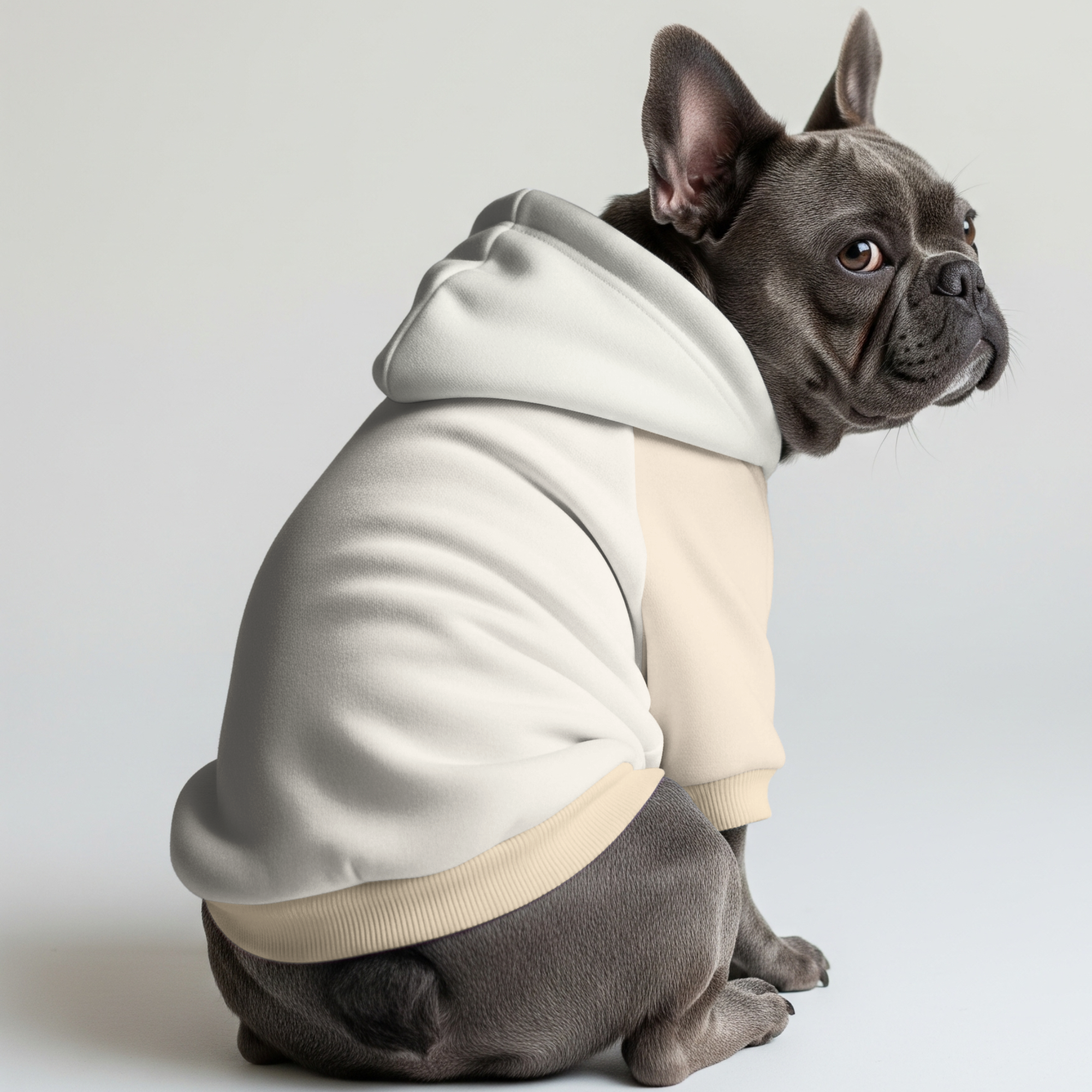 Leo French Bulldog Fleece Hoodie for Brachycephalic Dogs-fadou