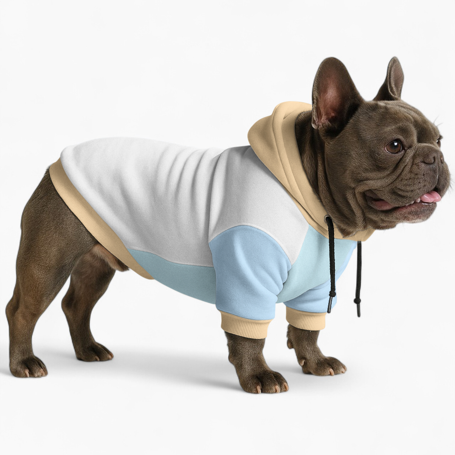 Winston French Bulldog Fleece Hoodie for Training Sessions-fadou