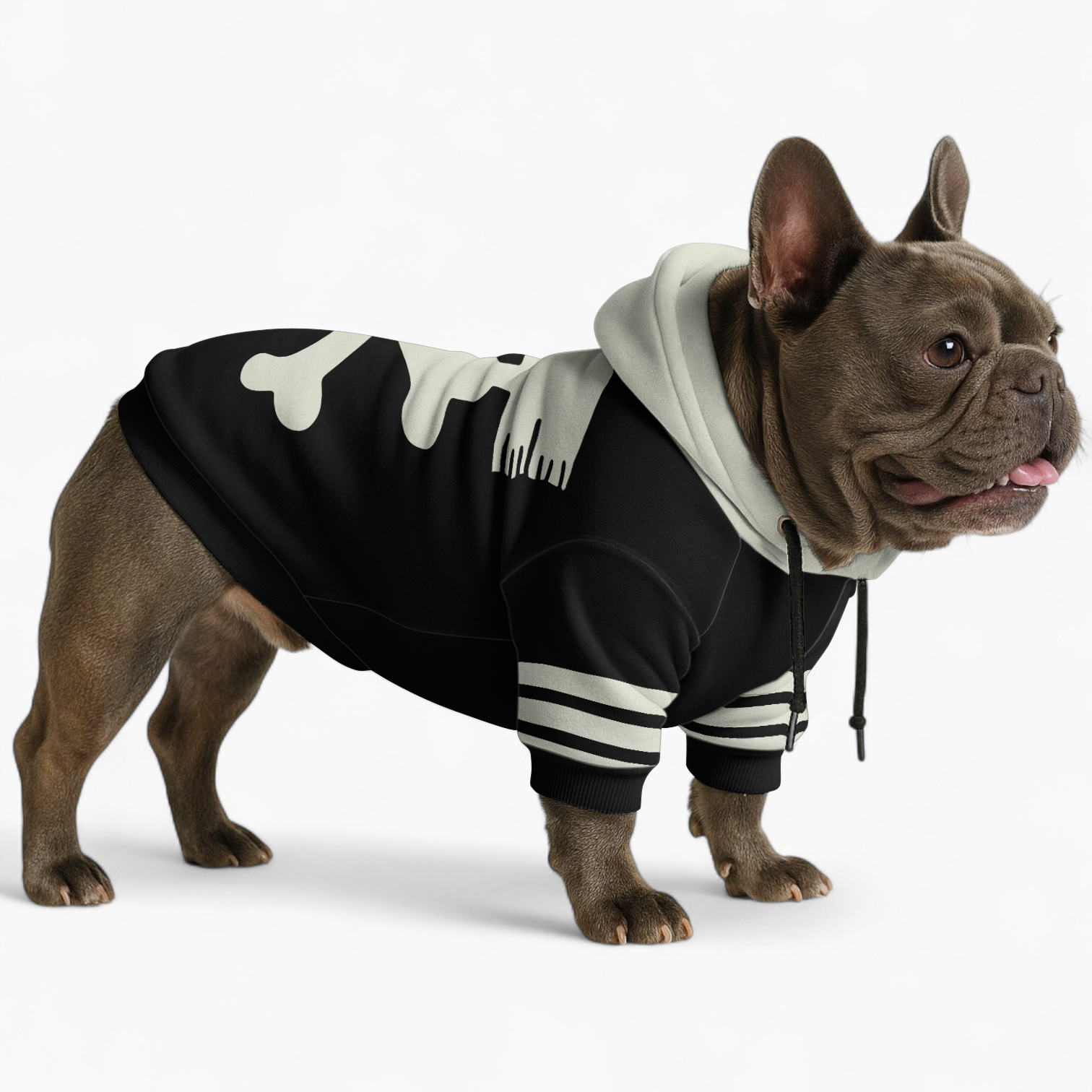 King French Bulldog Cozy Hoodie for Brachycephalic Dogs-fadou
