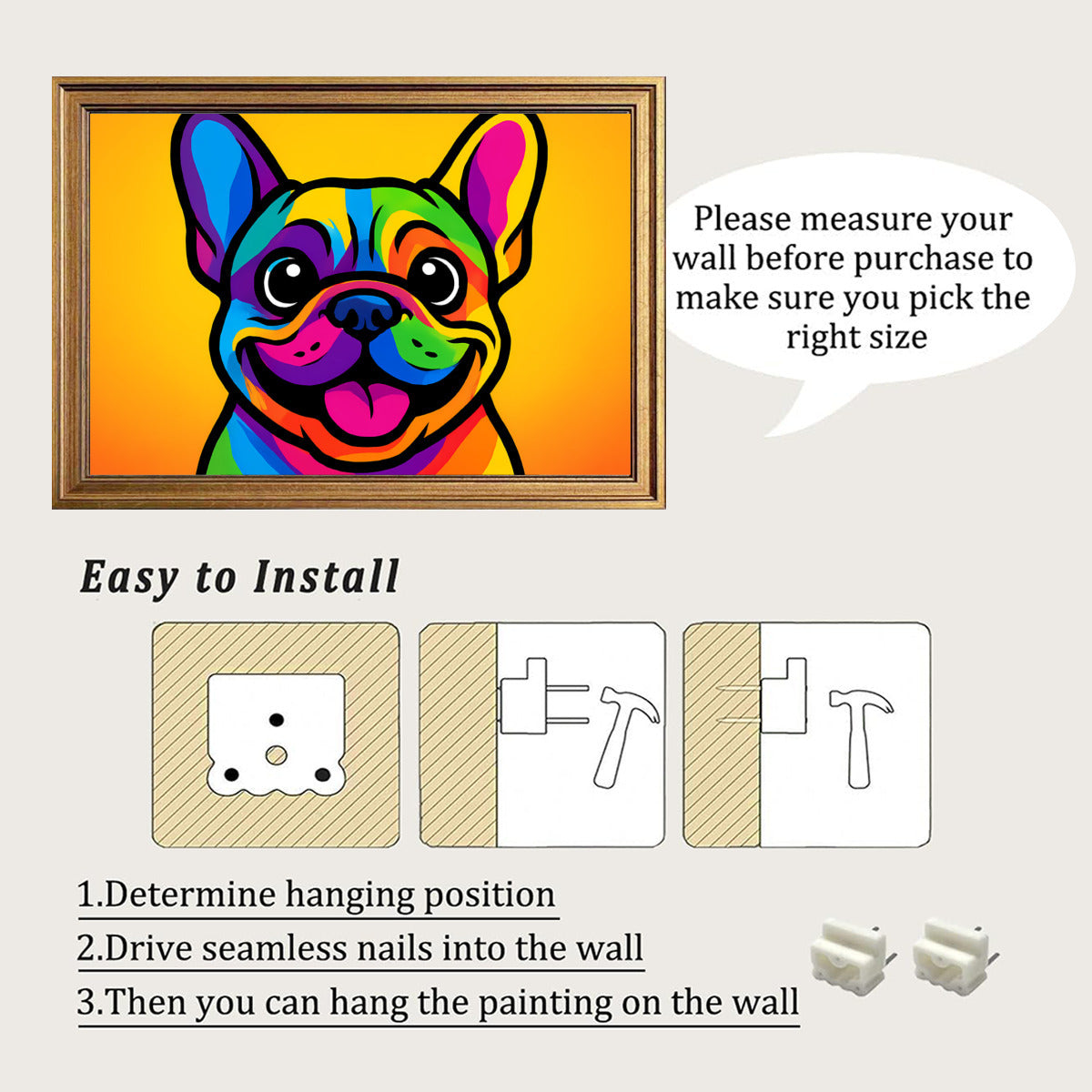 Loki French Bulldog Decorative Canvas for Dog Moms & Dads-fadou