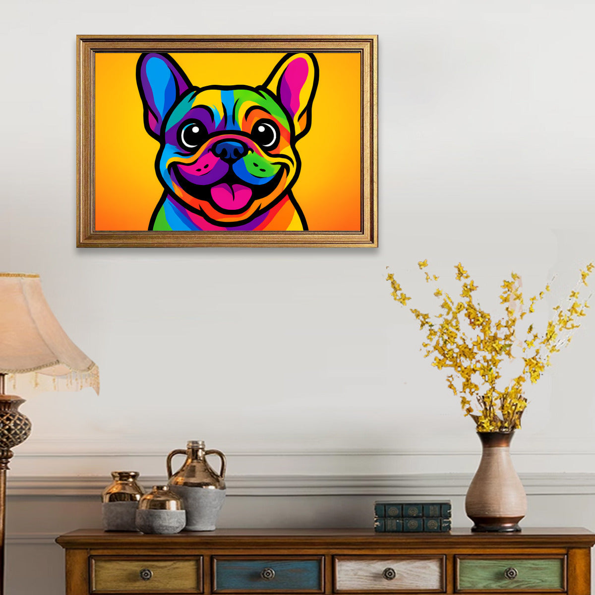 Loki French Bulldog Decorative Canvas for Dog Moms & Dads-fadou