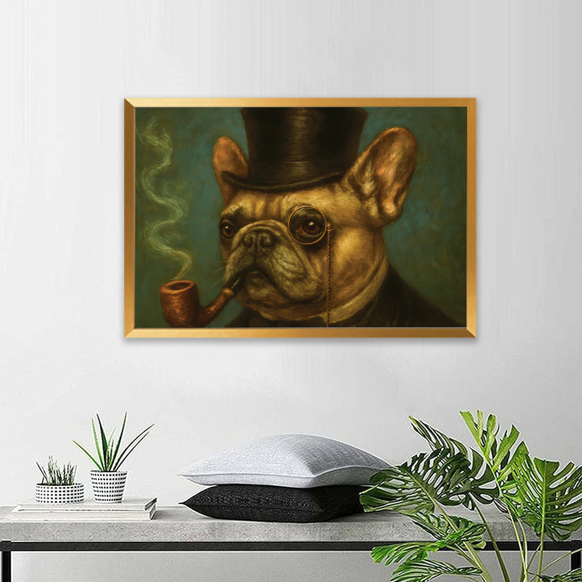 Betty French Bulldog Wall Print for Frenchie Enthusiasts-fadou