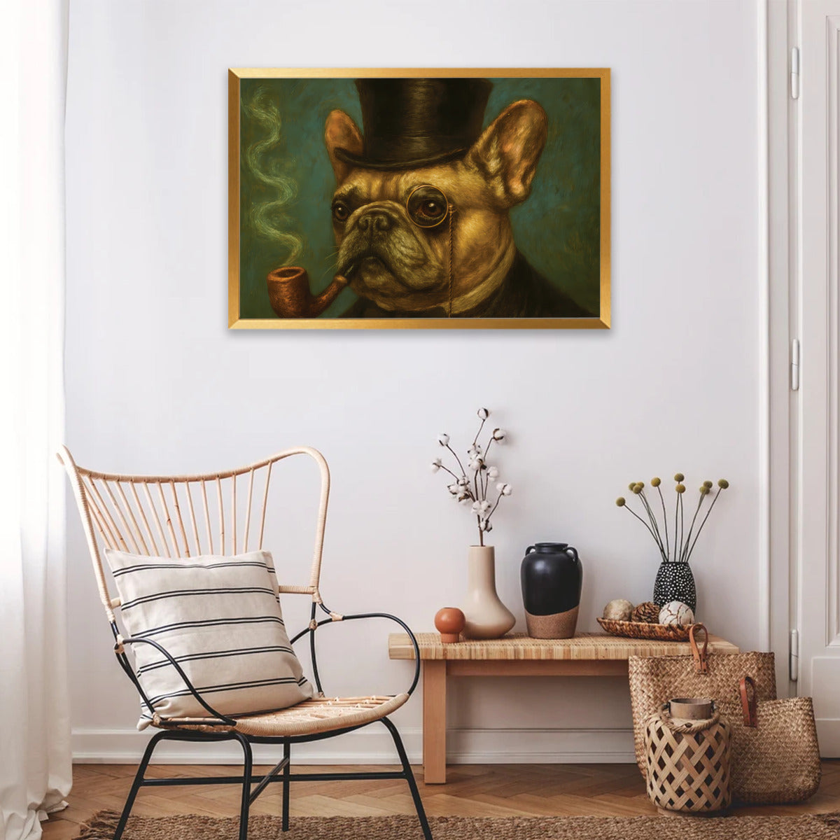 Betty French Bulldog Wall Print for Frenchie Enthusiasts-fadou