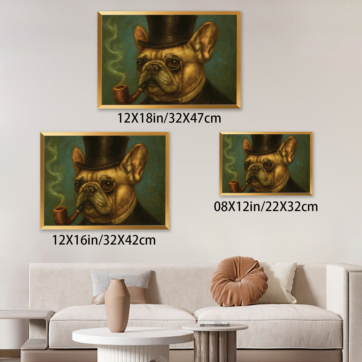 Betty French Bulldog Wall Print for Frenchie Enthusiasts-fadou