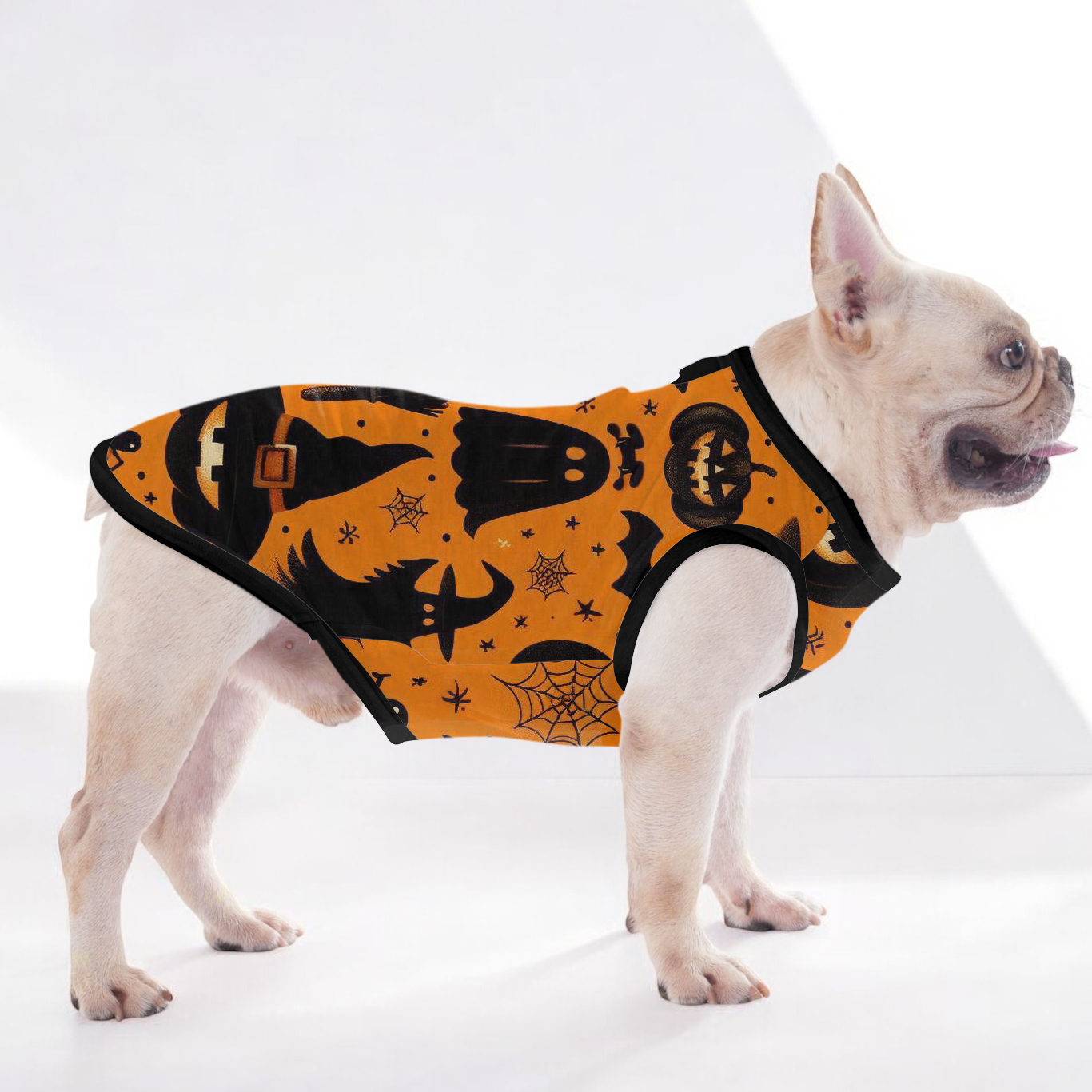 French Bulldog Halloween Cotton Tee for French Bulldogs-fadou