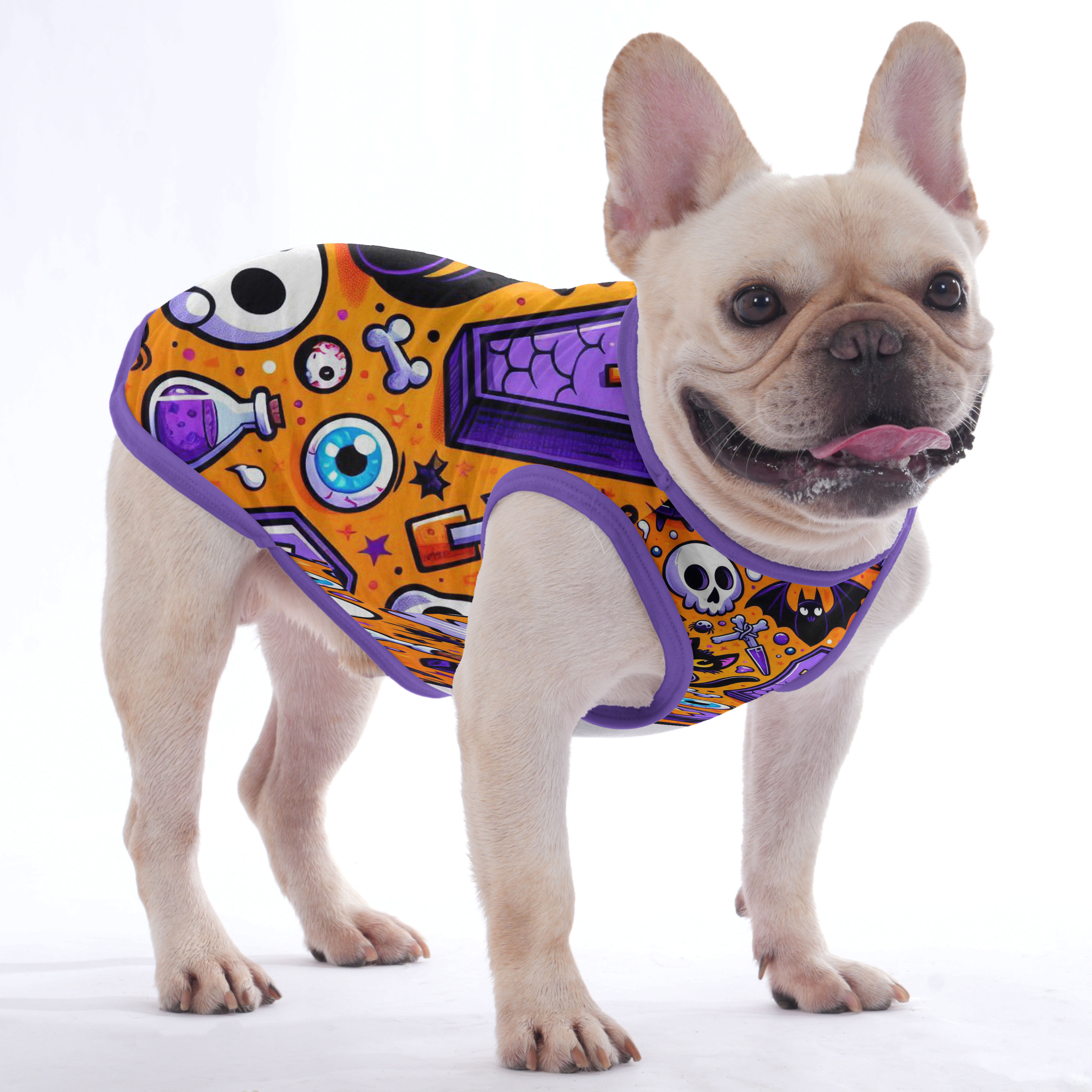 Kenzi French Bulldog Cotton Tee for Brachycephalic Dogs-fadou