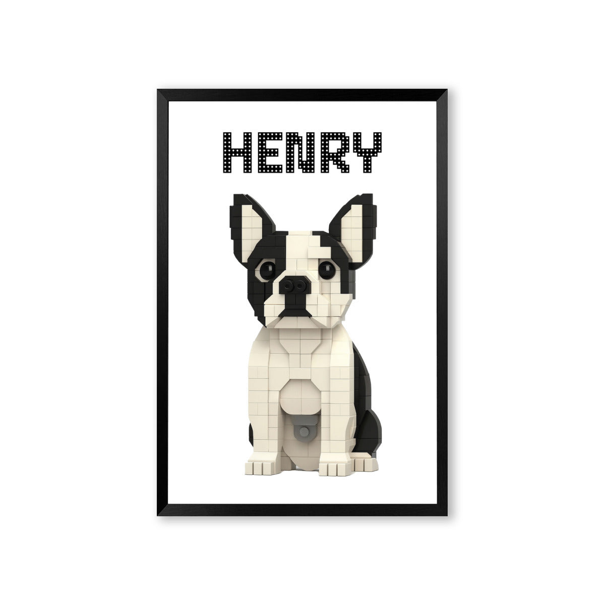 French Bulldog Personalized Canvas Wall Art for Dog Park Days-fadou