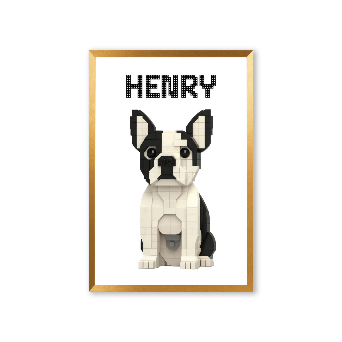 French Bulldog Personalized Canvas Wall Art for Dog Park Days-fadou