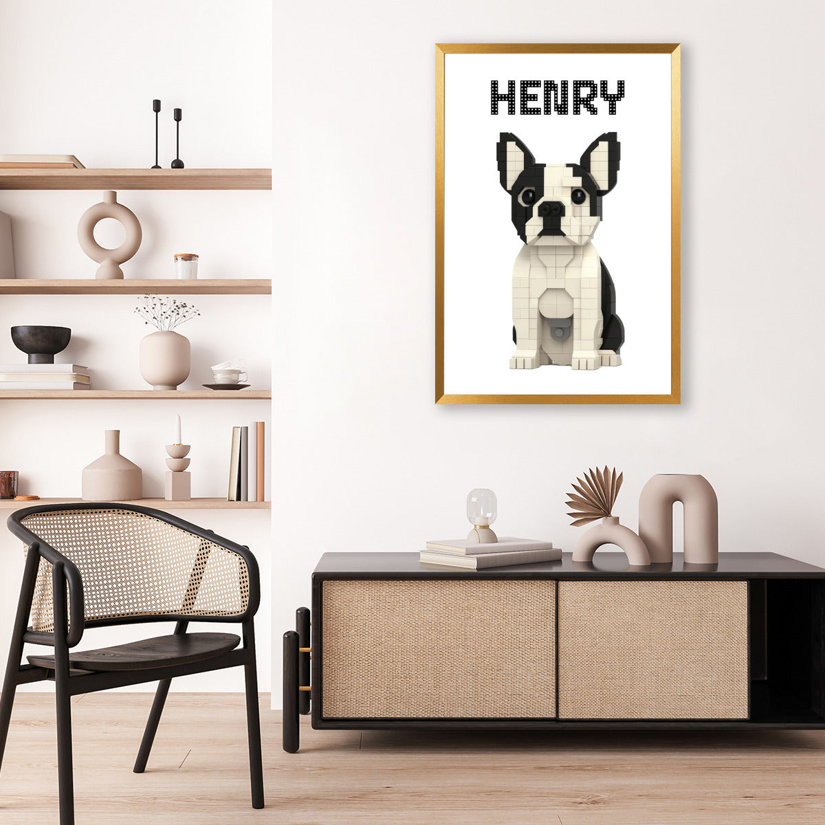 French Bulldog Personalized Canvas Wall Art for Dog Park Days-fadou