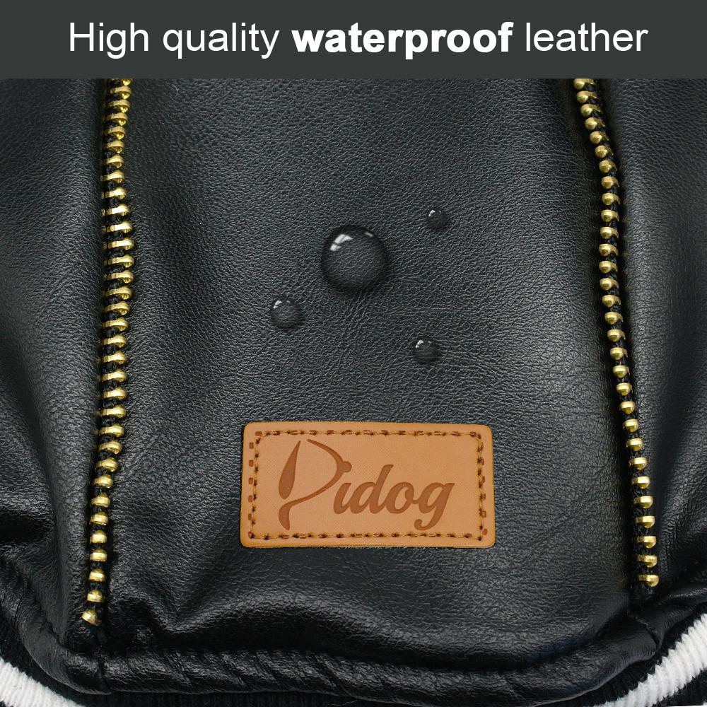 French Bulldog Leather Warm Outerwear for Travel Comfort-fadou