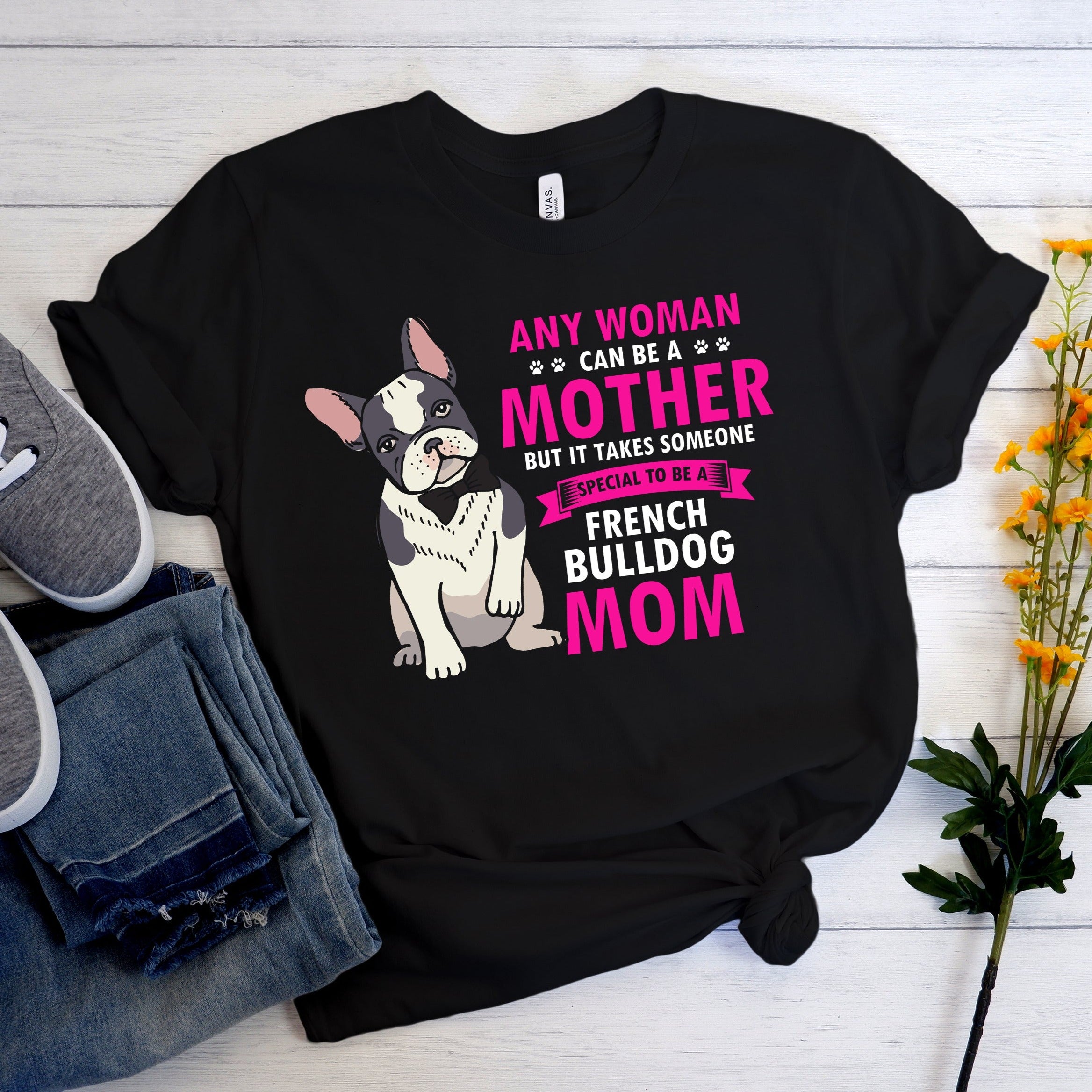 Loverpad French Bulldog Dog Lover Tee for Everyday Wear-fadou