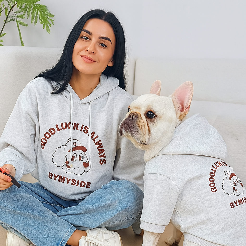 French Bulldog Velvet Fleece Hoodie for Short-Nosed Dogs-fadou