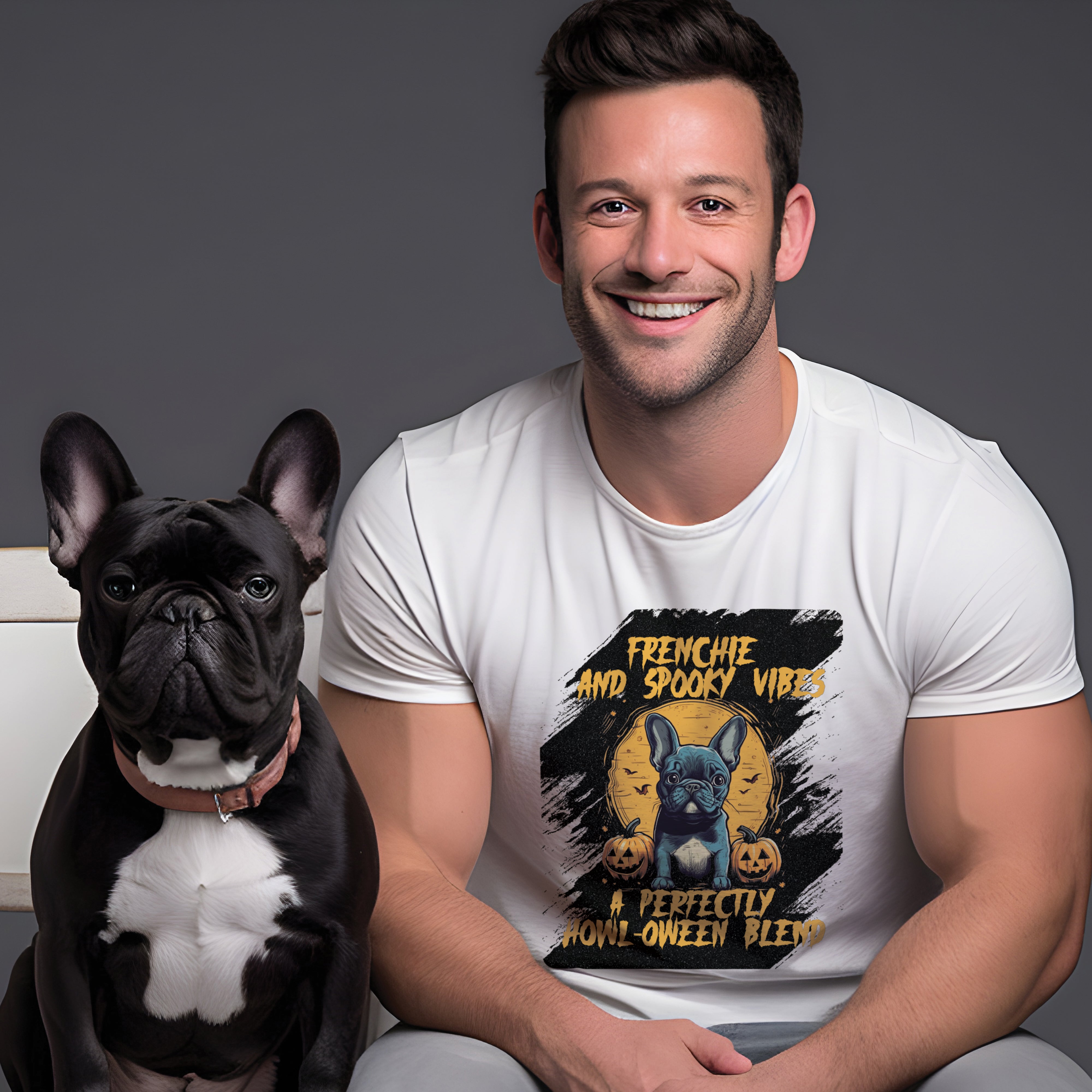 French Bulldog Adorable Cotton T-Shirt for Frenchie Enthusiasts-fadou
