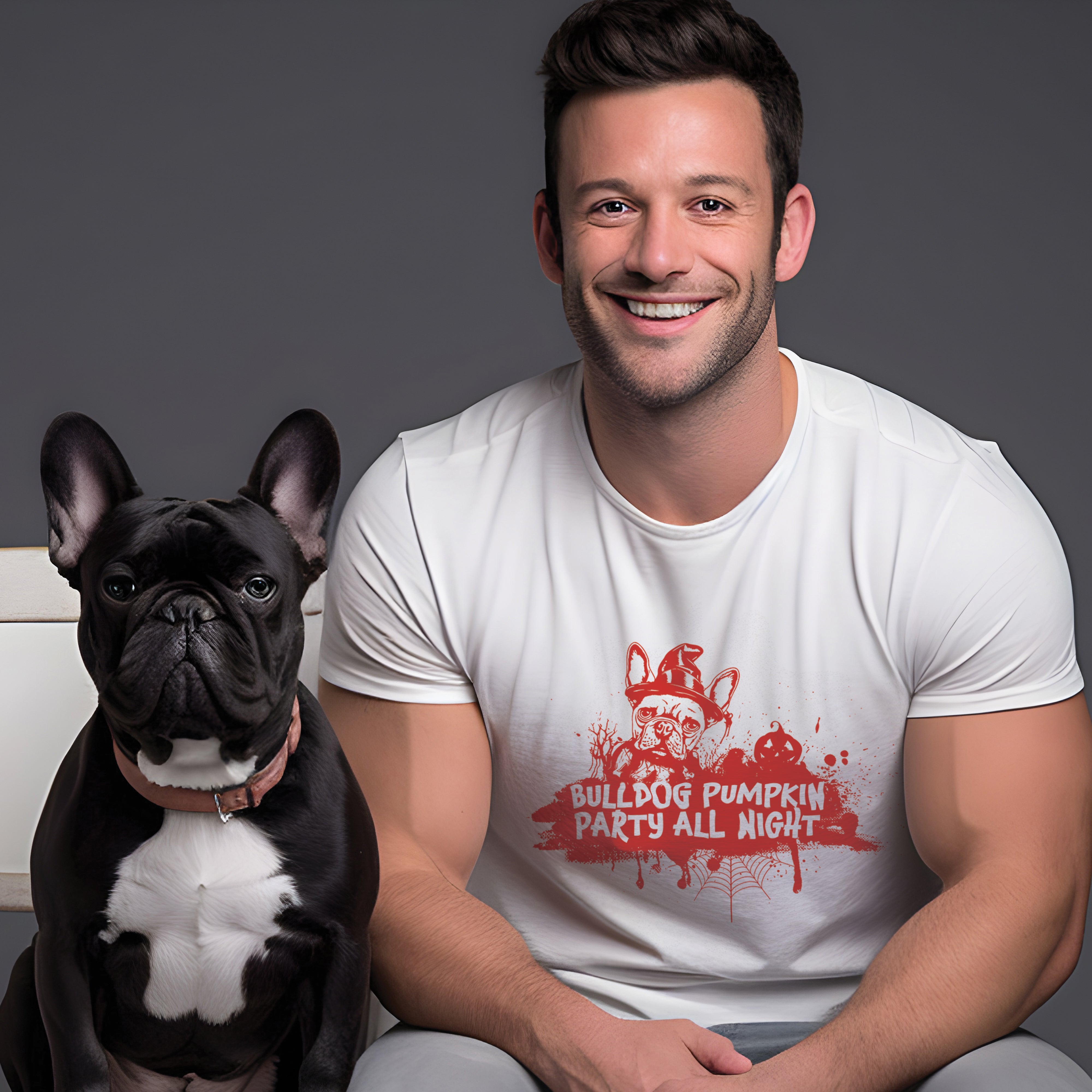 French Bulldog Halloween Dog Lover Tee for Frenchie Fans-fadou