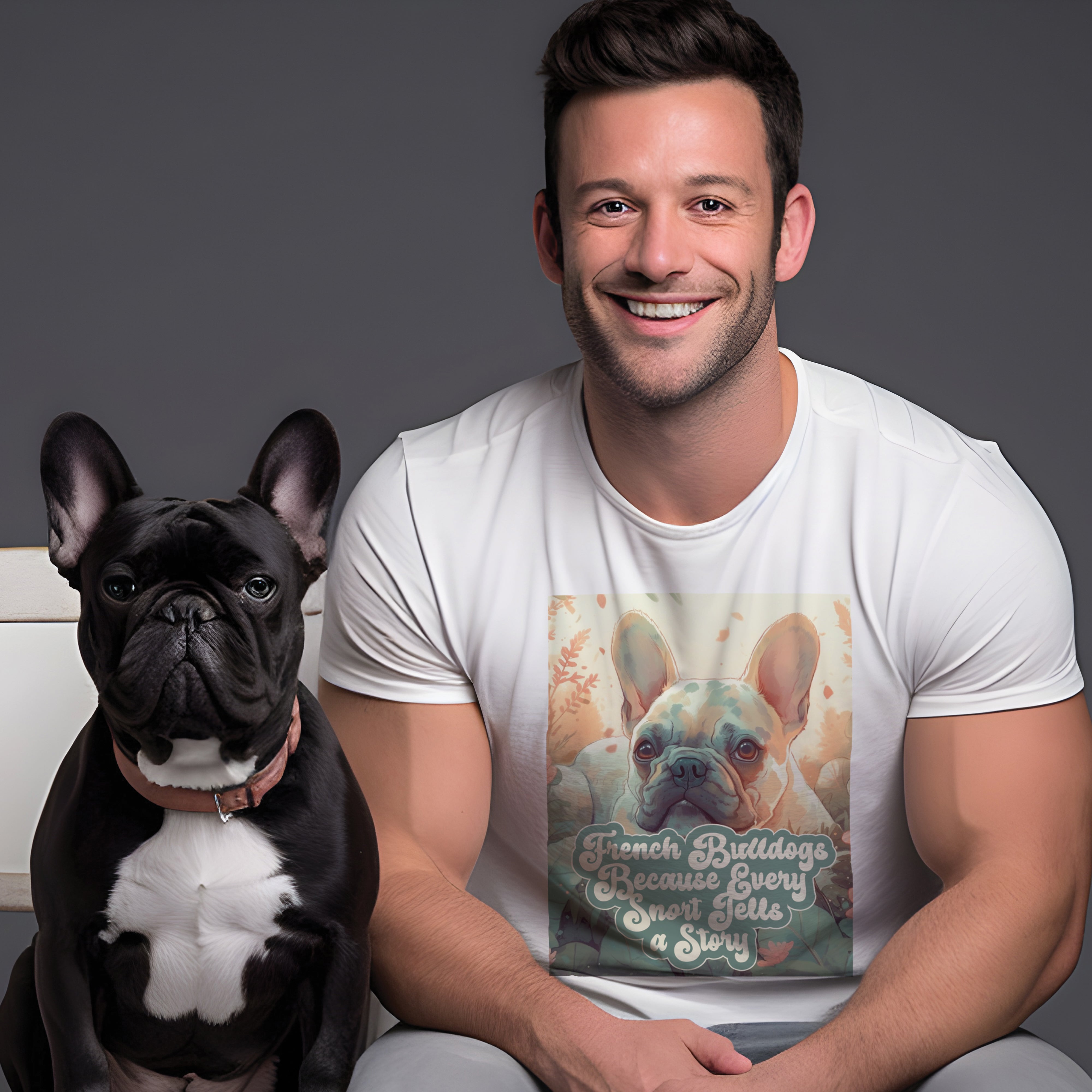 French Bulldog's Snort - Unisex T-Shirt for Frenchie Fans-fadou