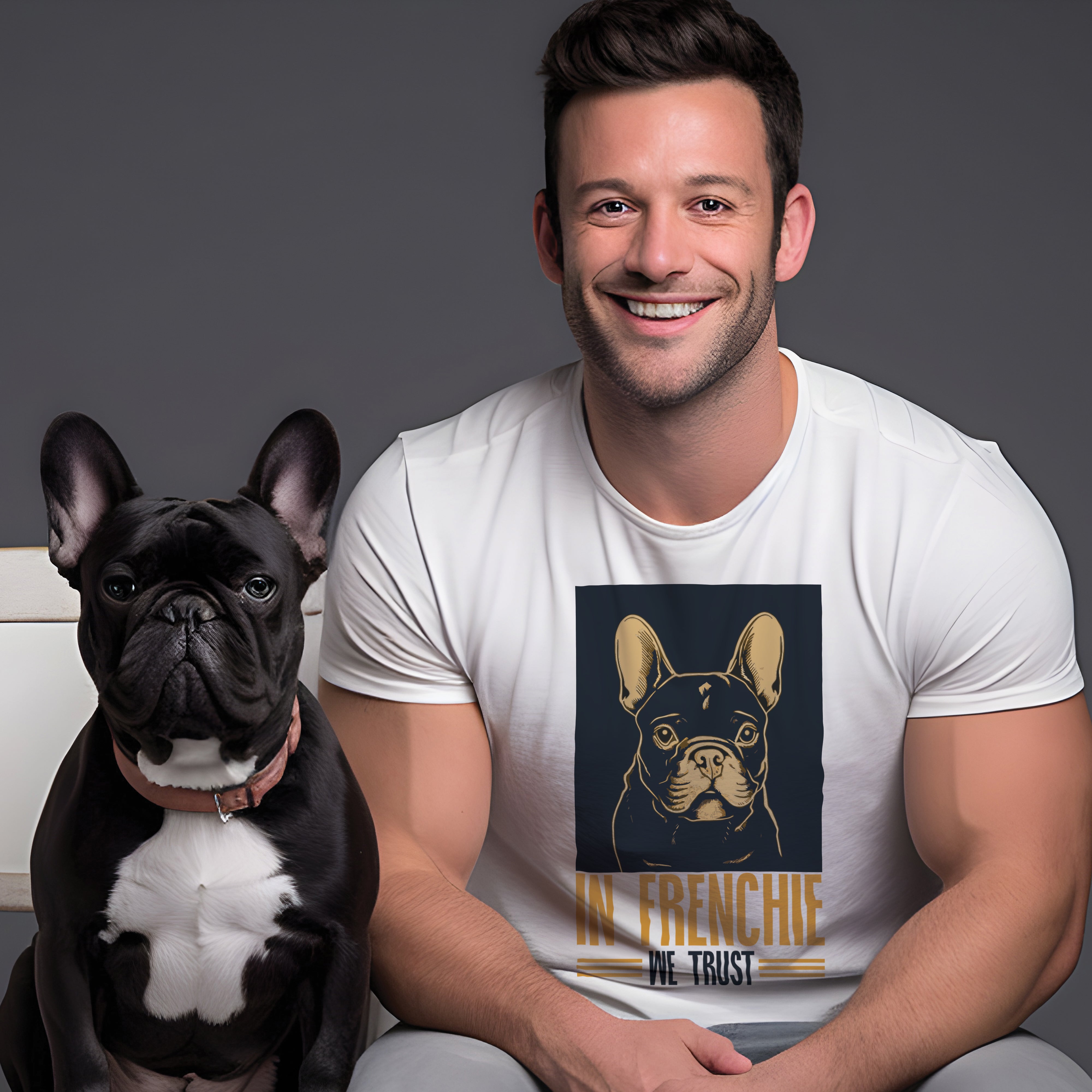 French Bulldog Elegance - Unisex T-Shirt for Bulldog Owners-fadou