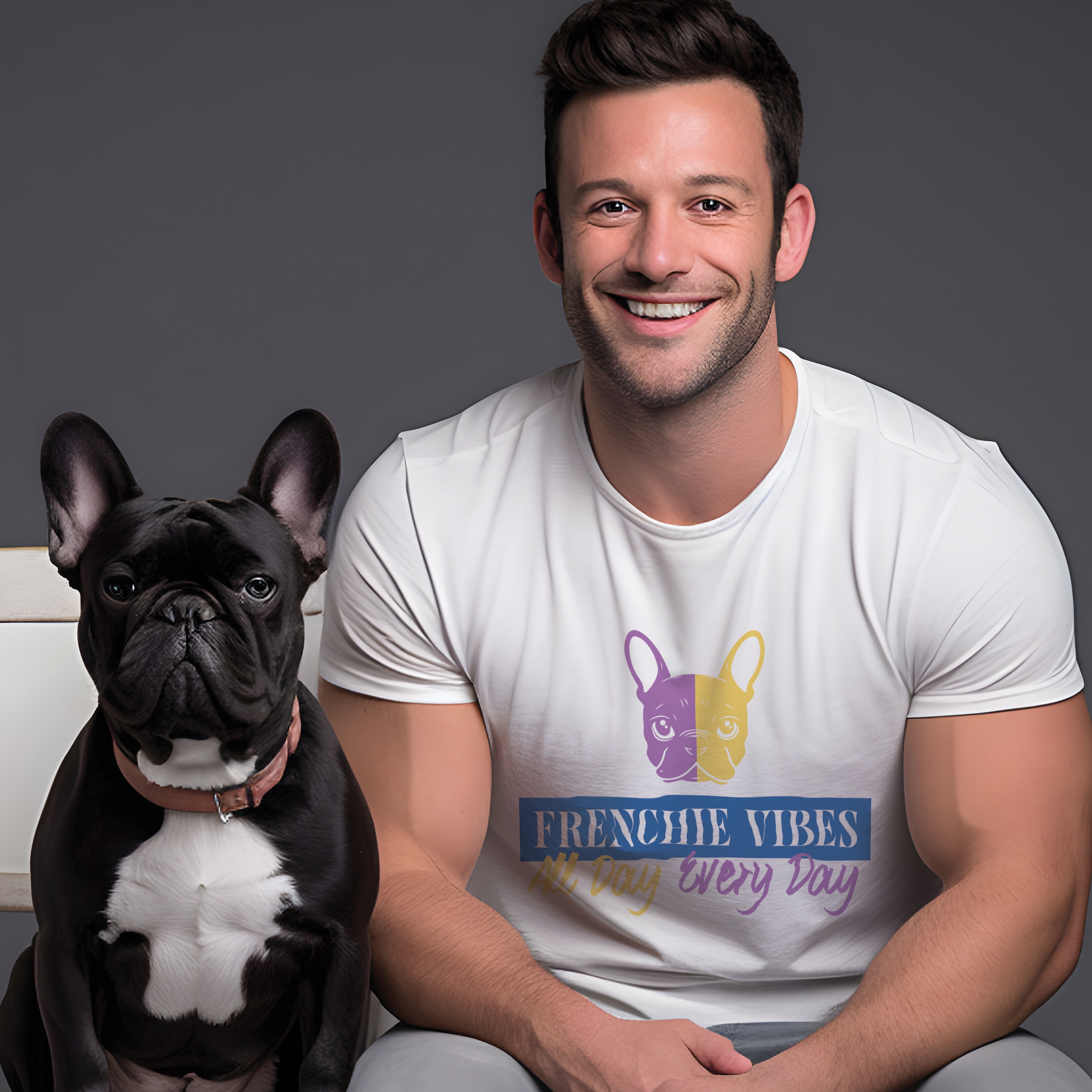 French Bulldog Fan - Unisex T-Shirt for Dog Moms & Dads-fadou