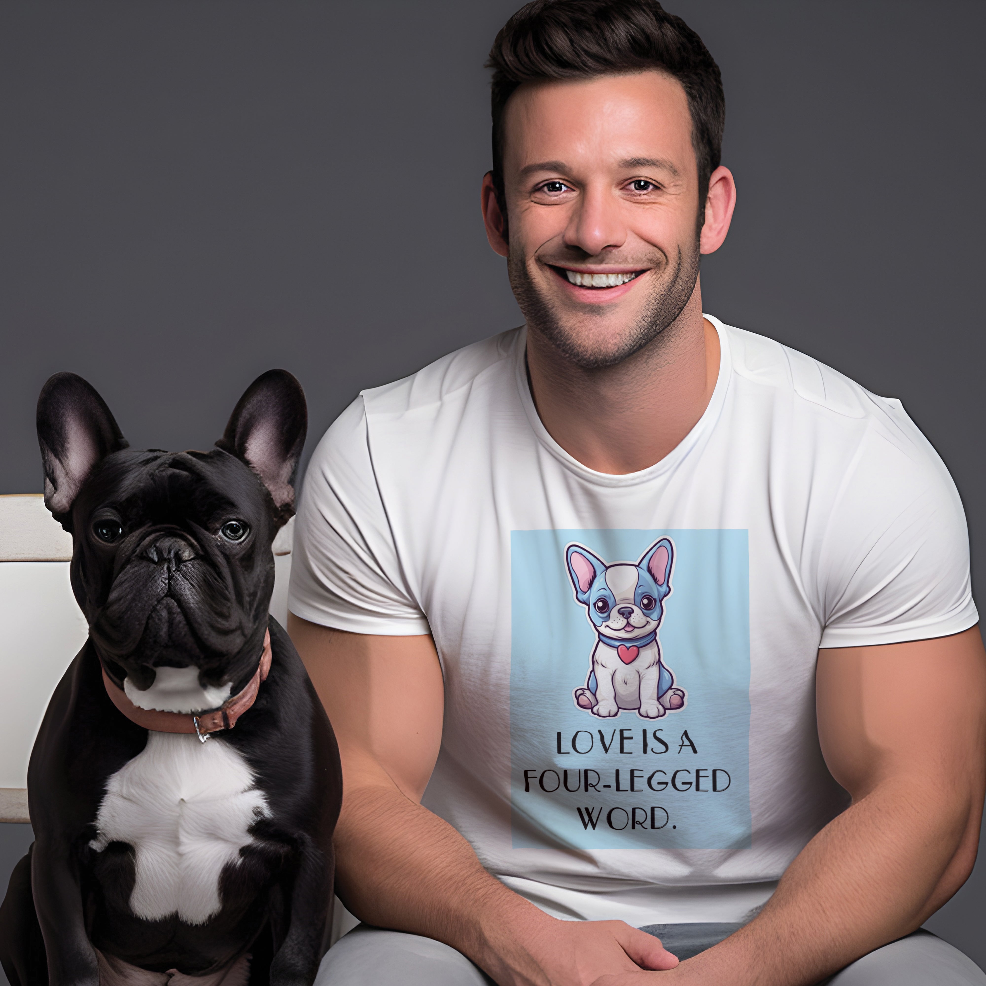 Cute & Comfy Bulldog Tee - Unisex T-Shirt for Everyday Wear-fadou
