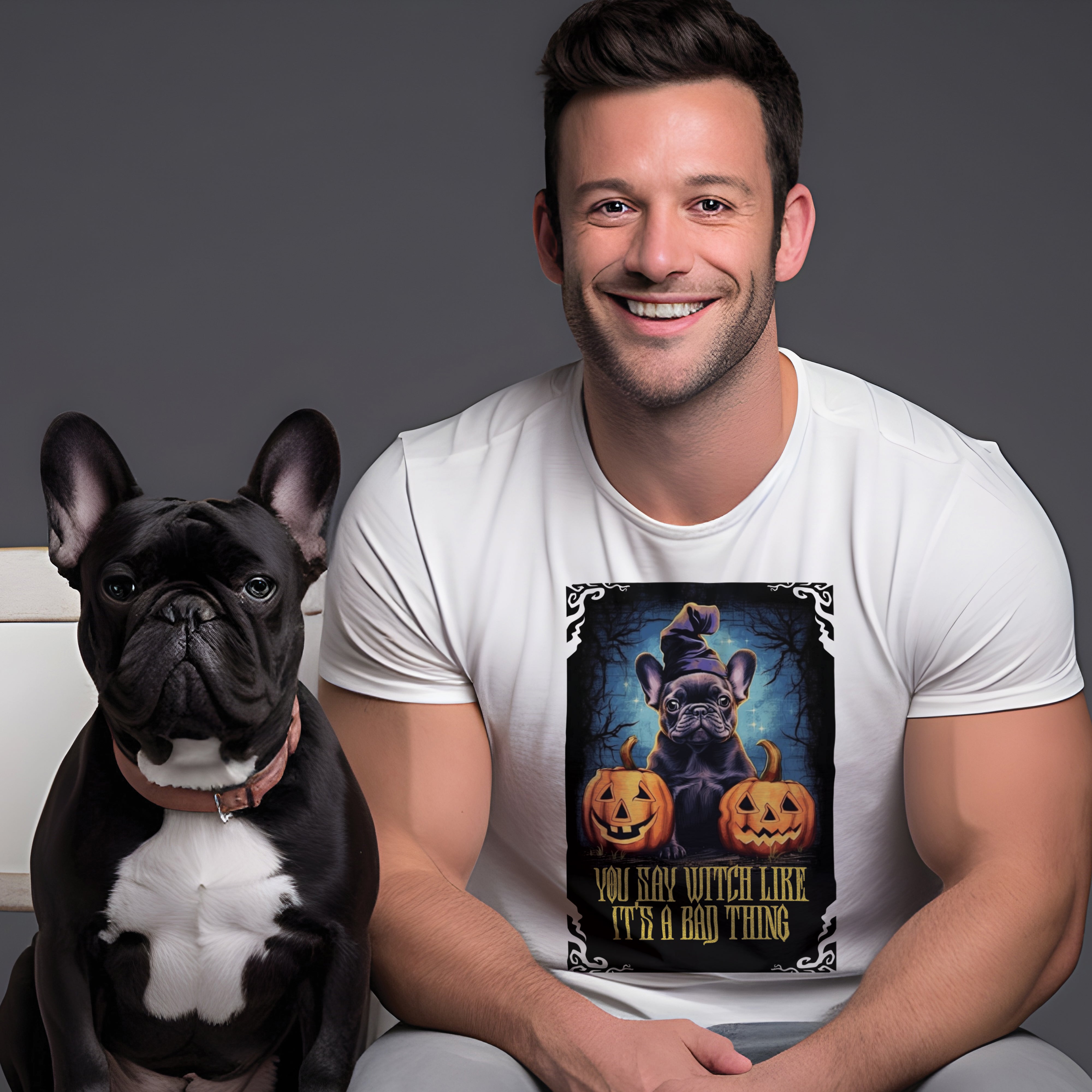 Frenchie Halloween Unisex Shirt for Frenchie Enthusiasts-fadou