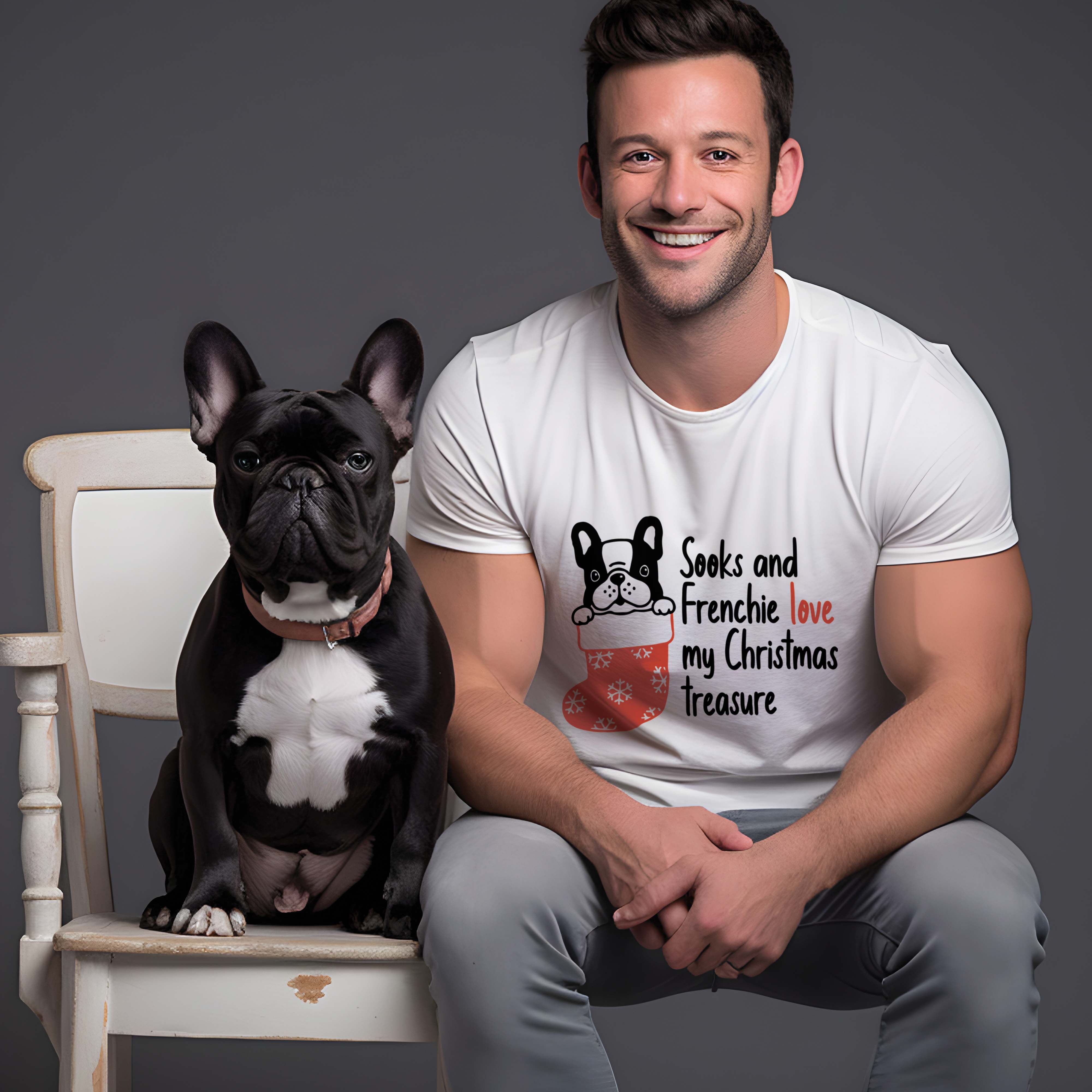 Frenchie Ans Socks - Unisex T-Shirt for Training Sessions-fadou