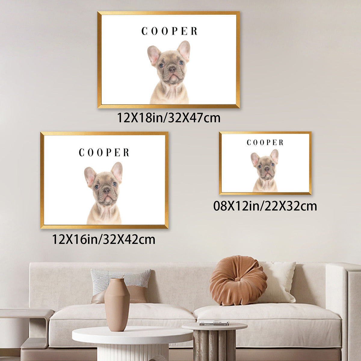 French Bulldog Personalized Framed Poster for Dog Moms & Dads-fadou