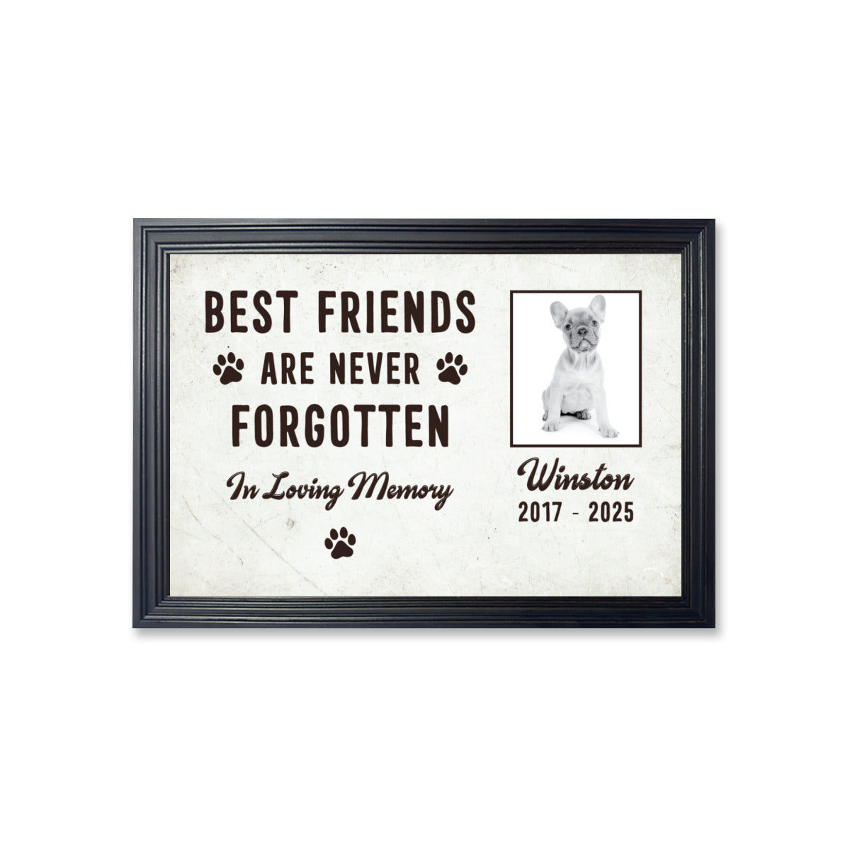 French Bulldog Personalized Canvas Wall Art for Pet Culture-fadou