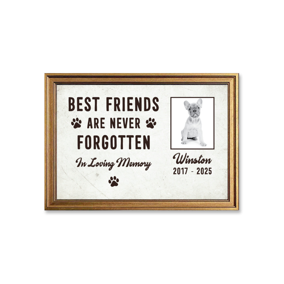 French Bulldog Personalized Canvas Wall Art for Pet Culture-fadou